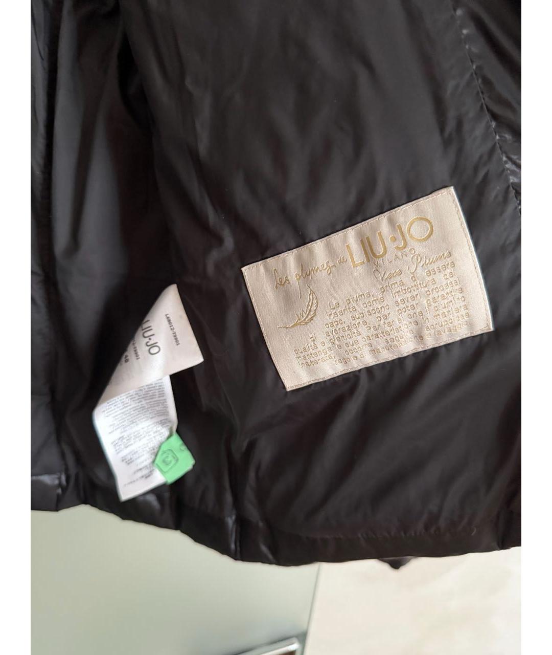LIU JO Черная полиэстеровая куртка, фото 5