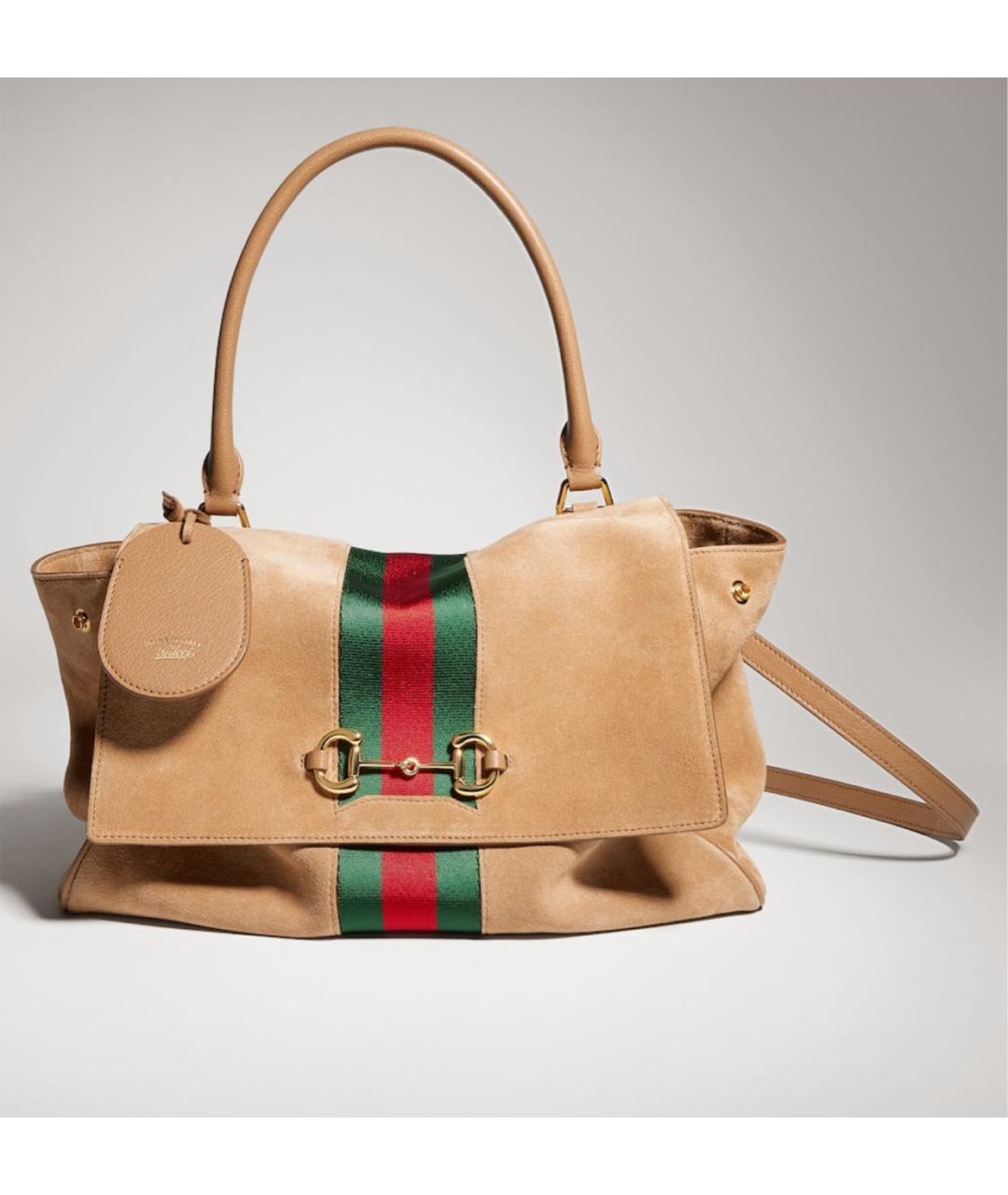 GUCCI Бежевая сумка тоут, фото 4