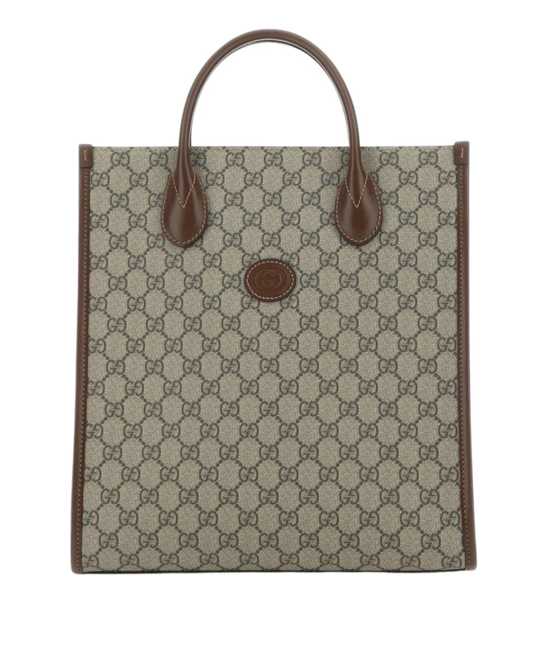 GUCCI Бежевая сумка тоут, фото 1