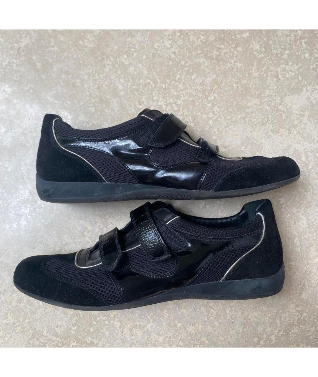 BALLY Черные замшевые низкие кроссовки / кеды, фото 7