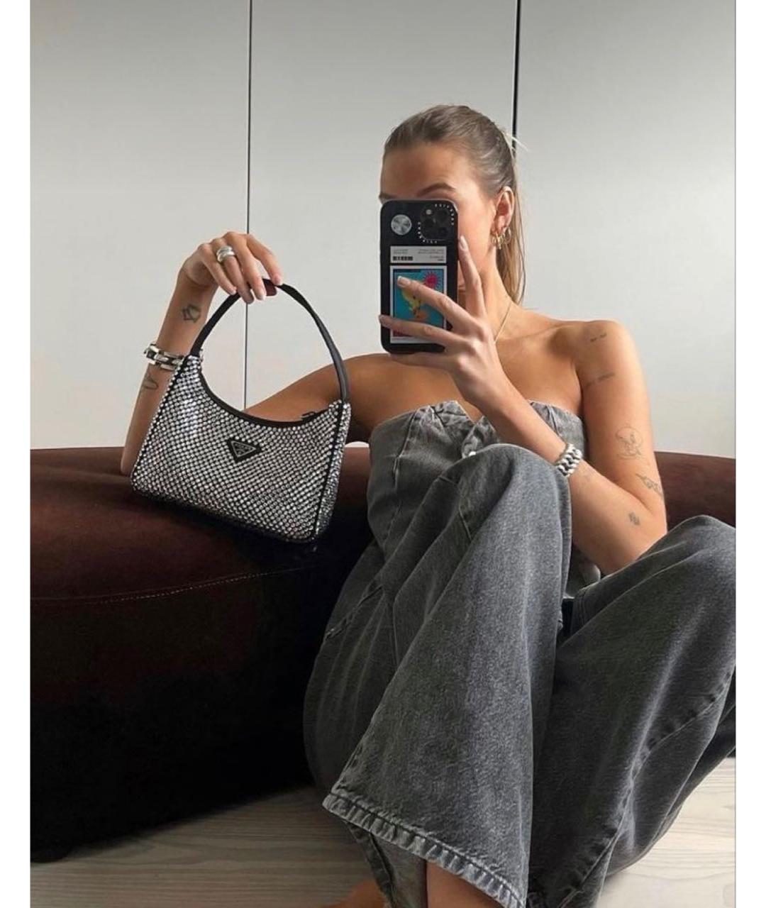 PRADA Черная сумка с короткими ручками, фото 6