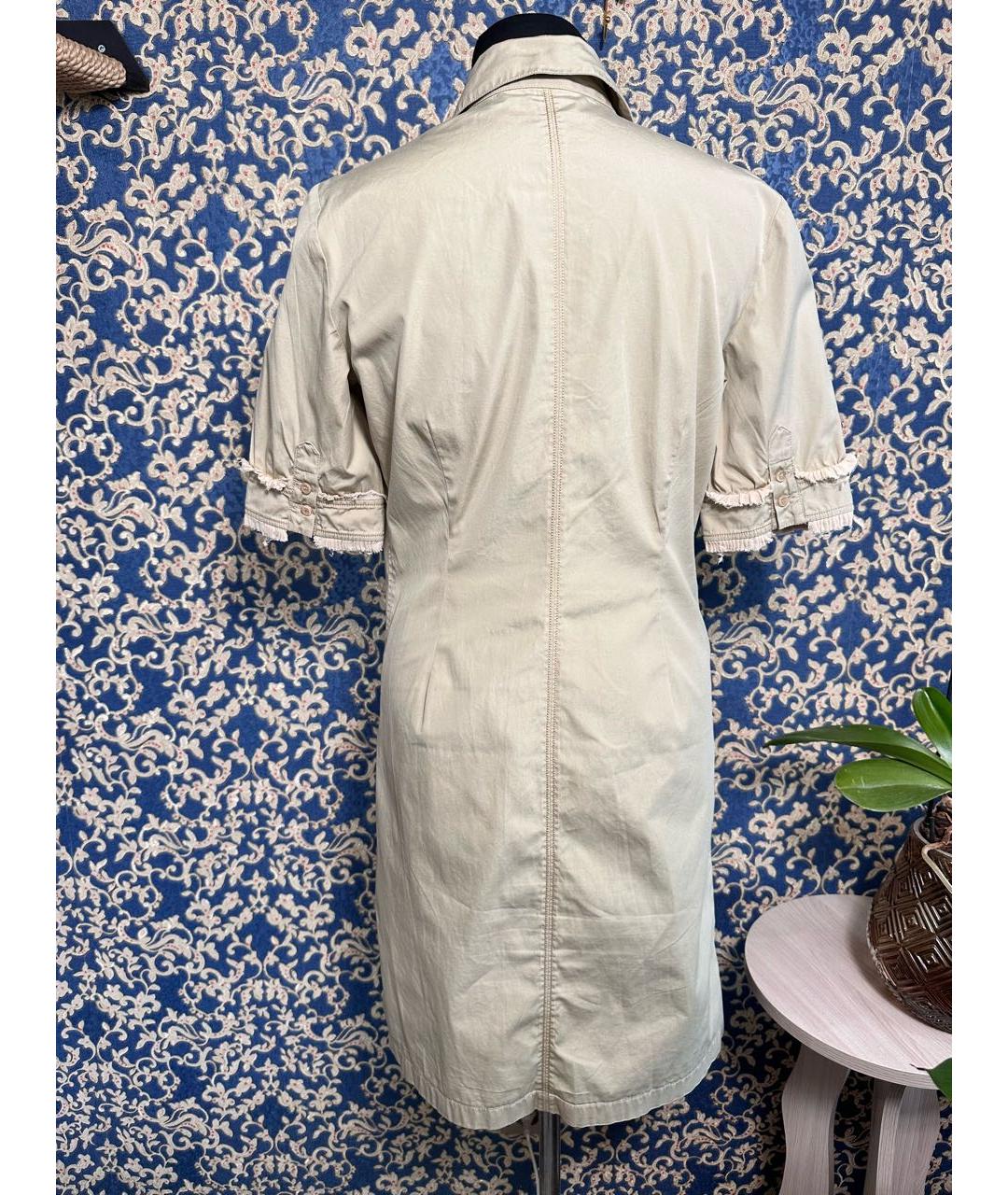 GIVENCHY Бежевое хлопковое повседневное платье, фото 4