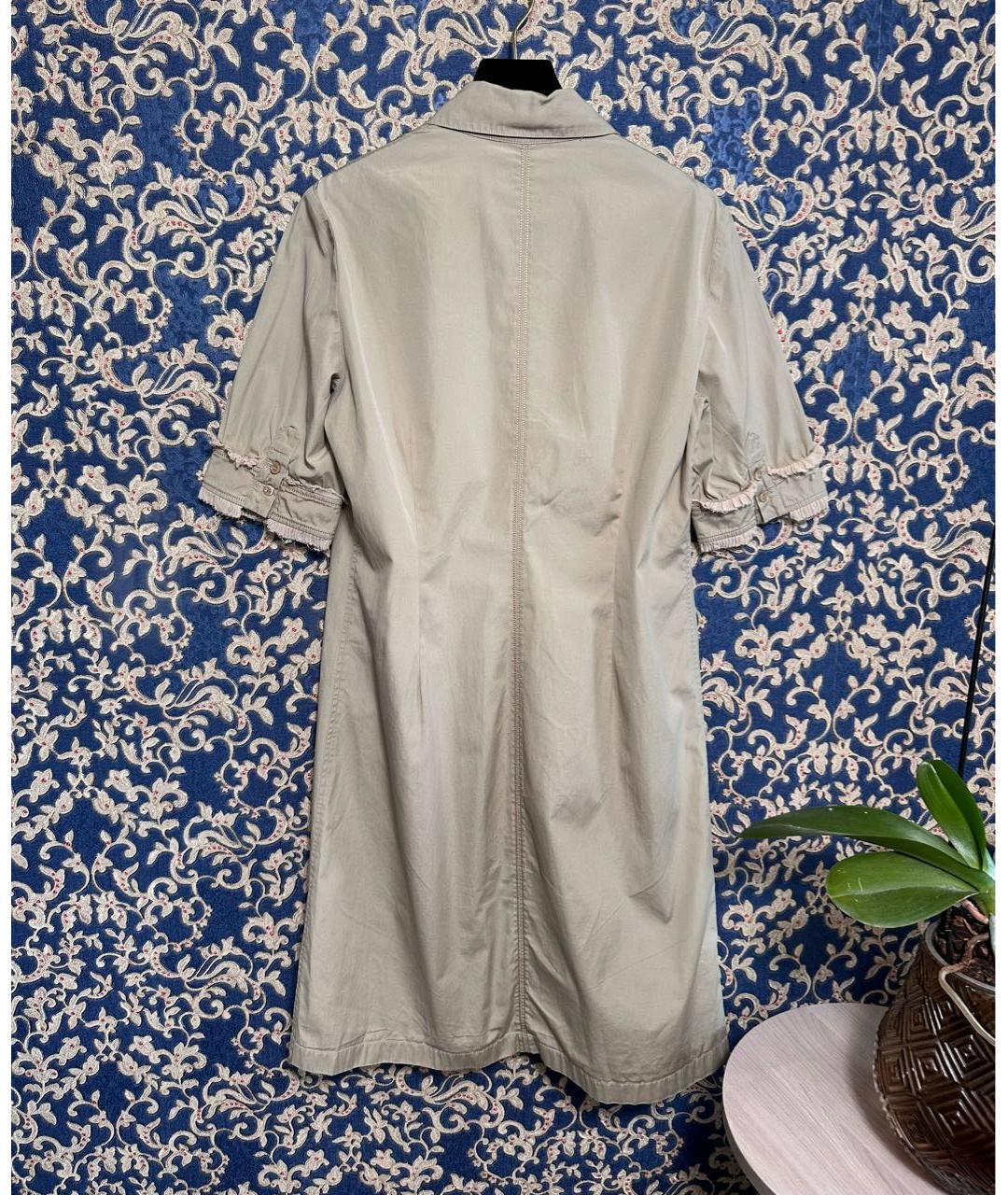 GIVENCHY Бежевое хлопковое повседневное платье, фото 2