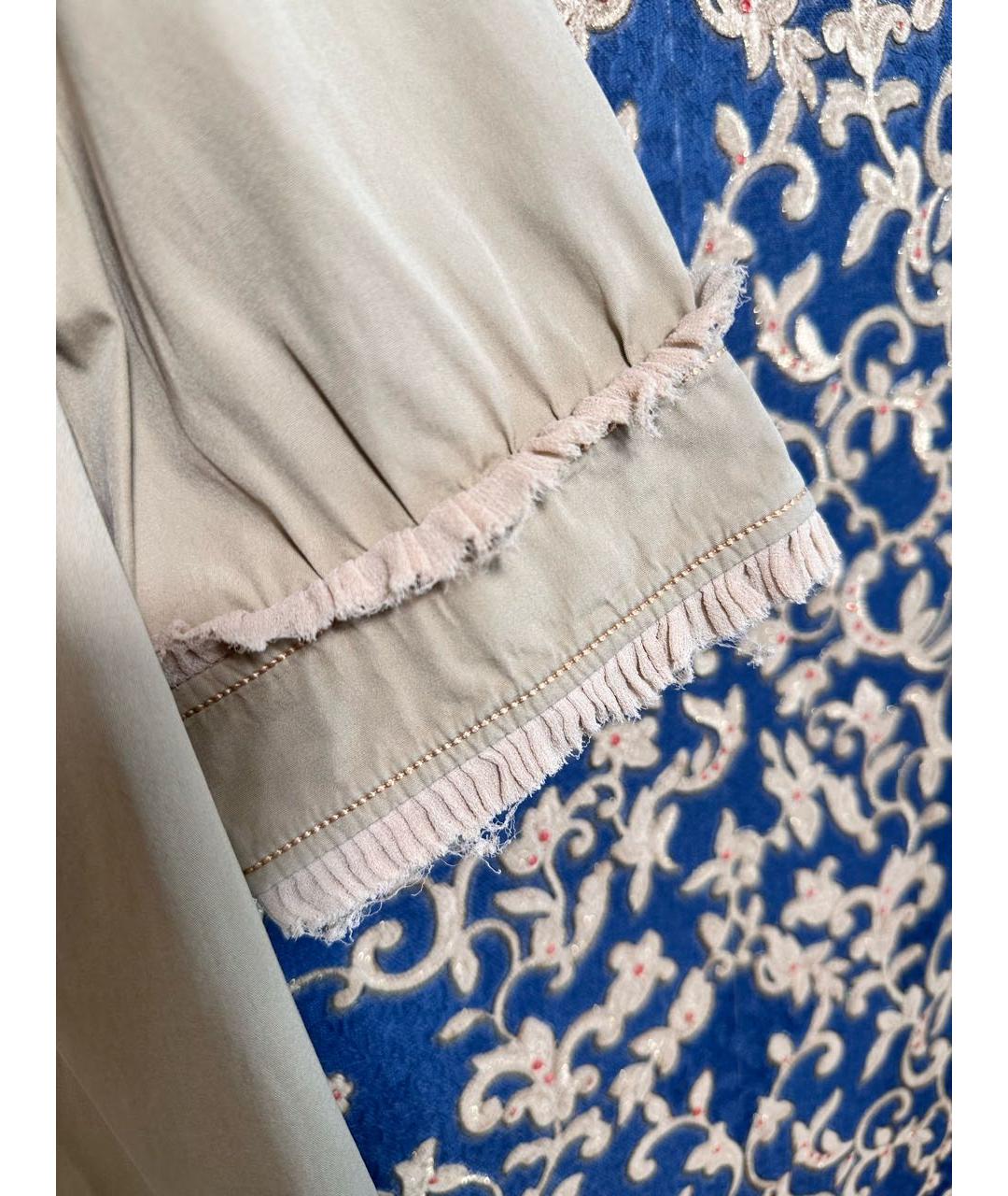 GIVENCHY Бежевое хлопковое повседневное платье, фото 7