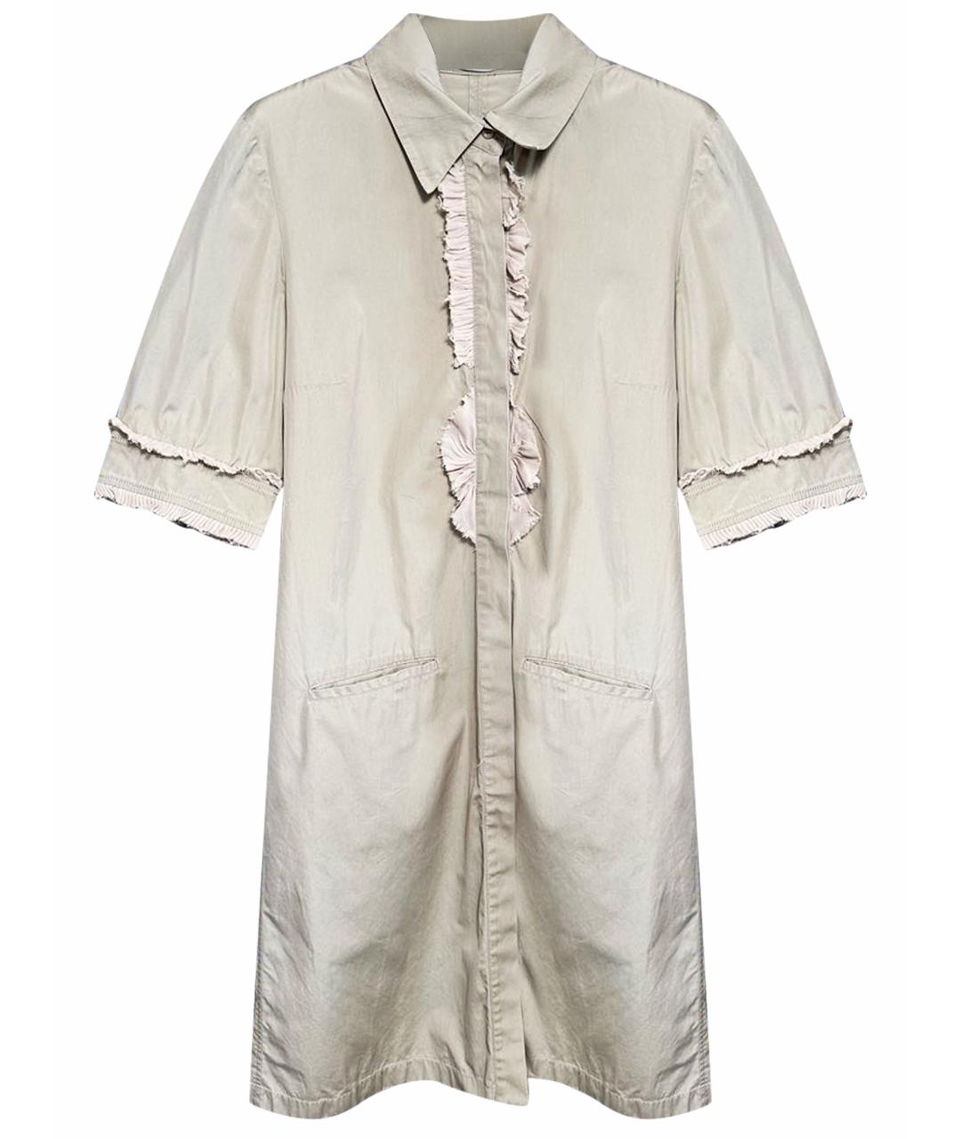 GIVENCHY Бежевое хлопковое повседневное платье, фото 1