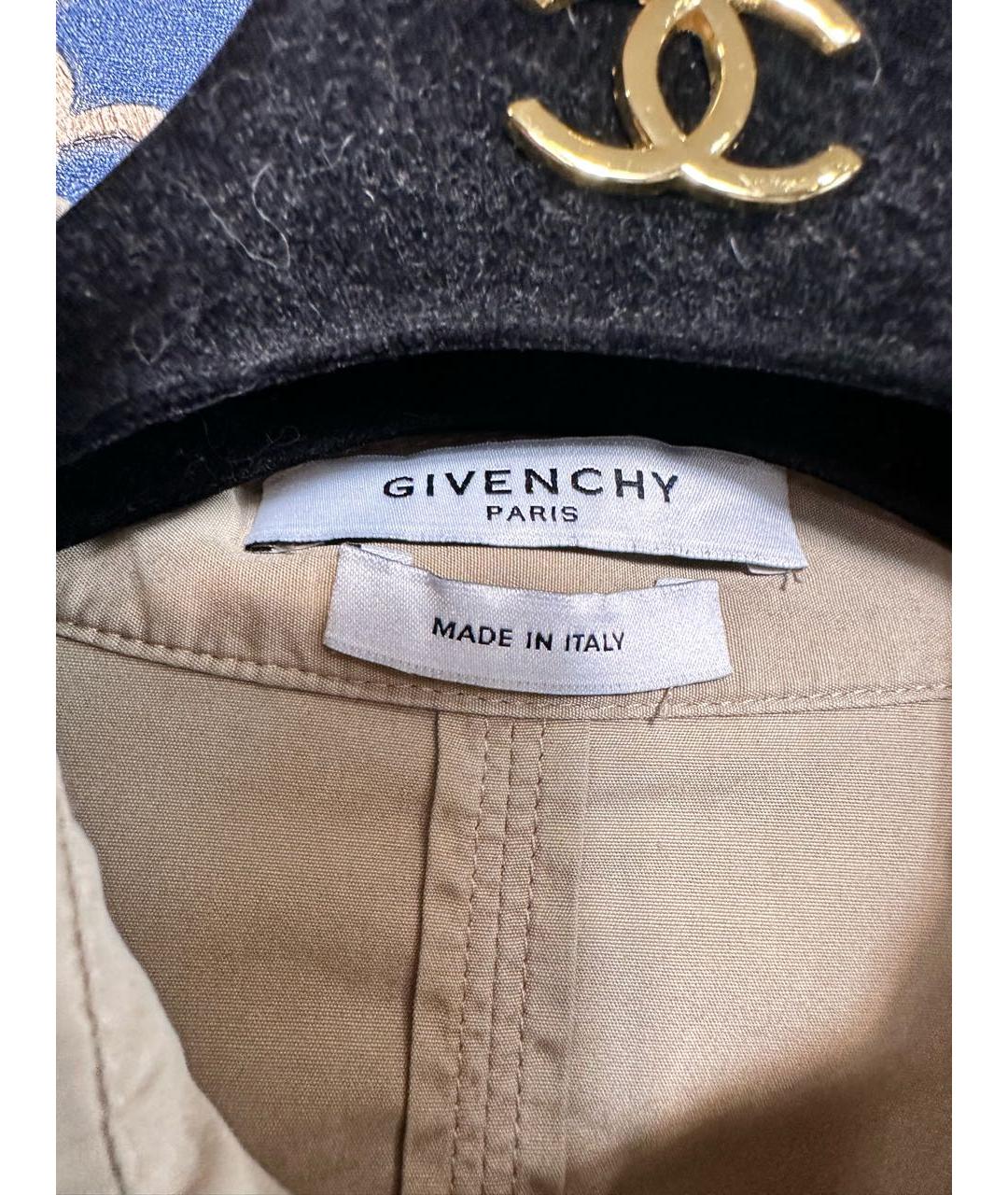 GIVENCHY Бежевое хлопковое повседневное платье, фото 5