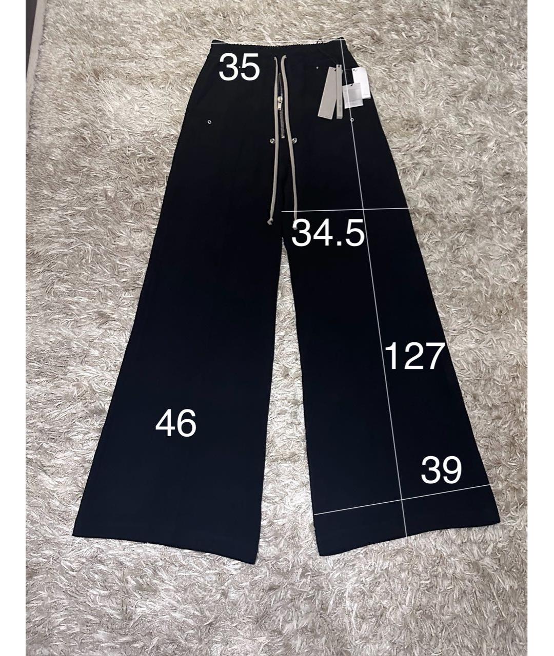 RICK OWENS Черные повседневные брюки, фото 7