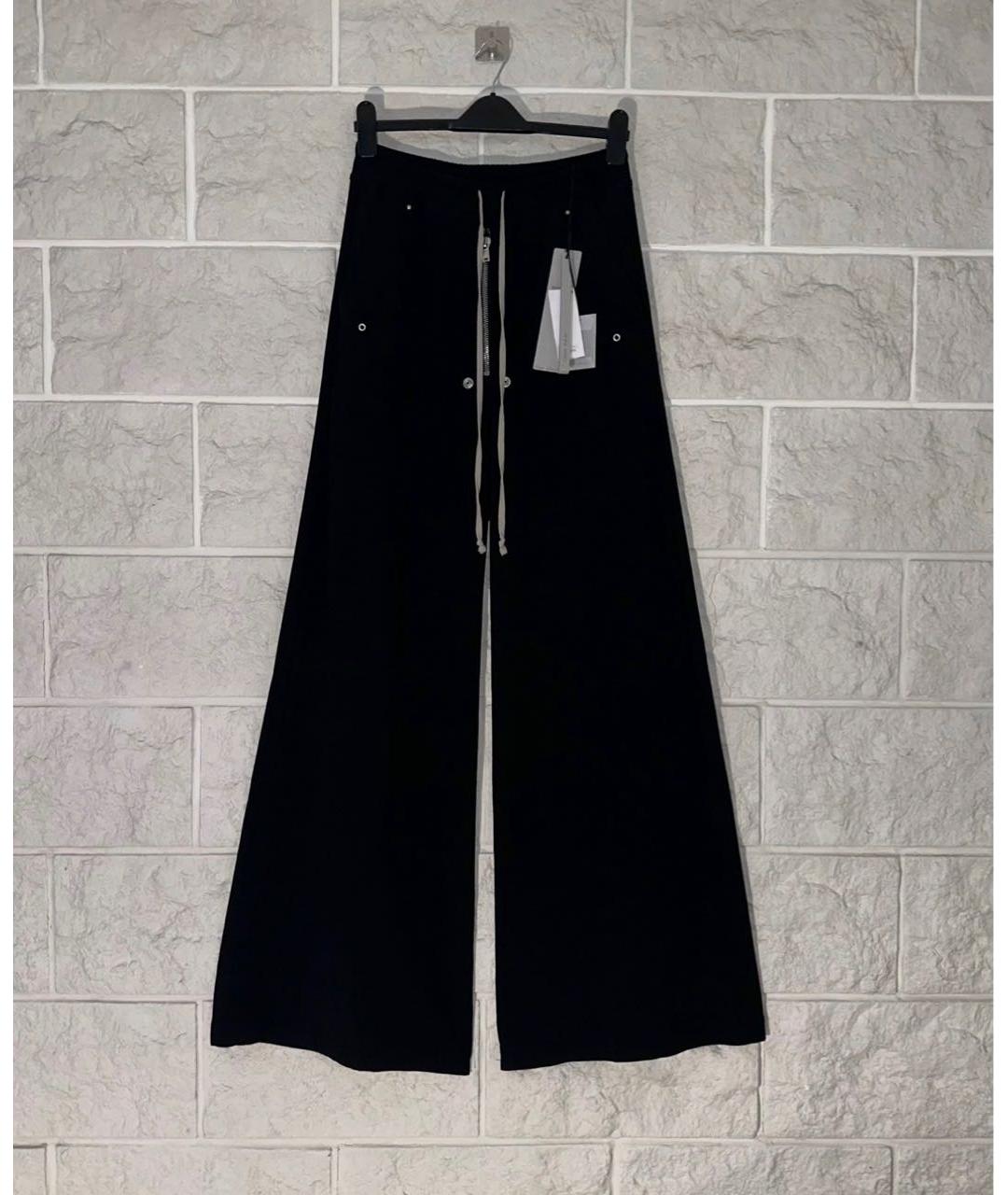 RICK OWENS Черные повседневные брюки, фото 8