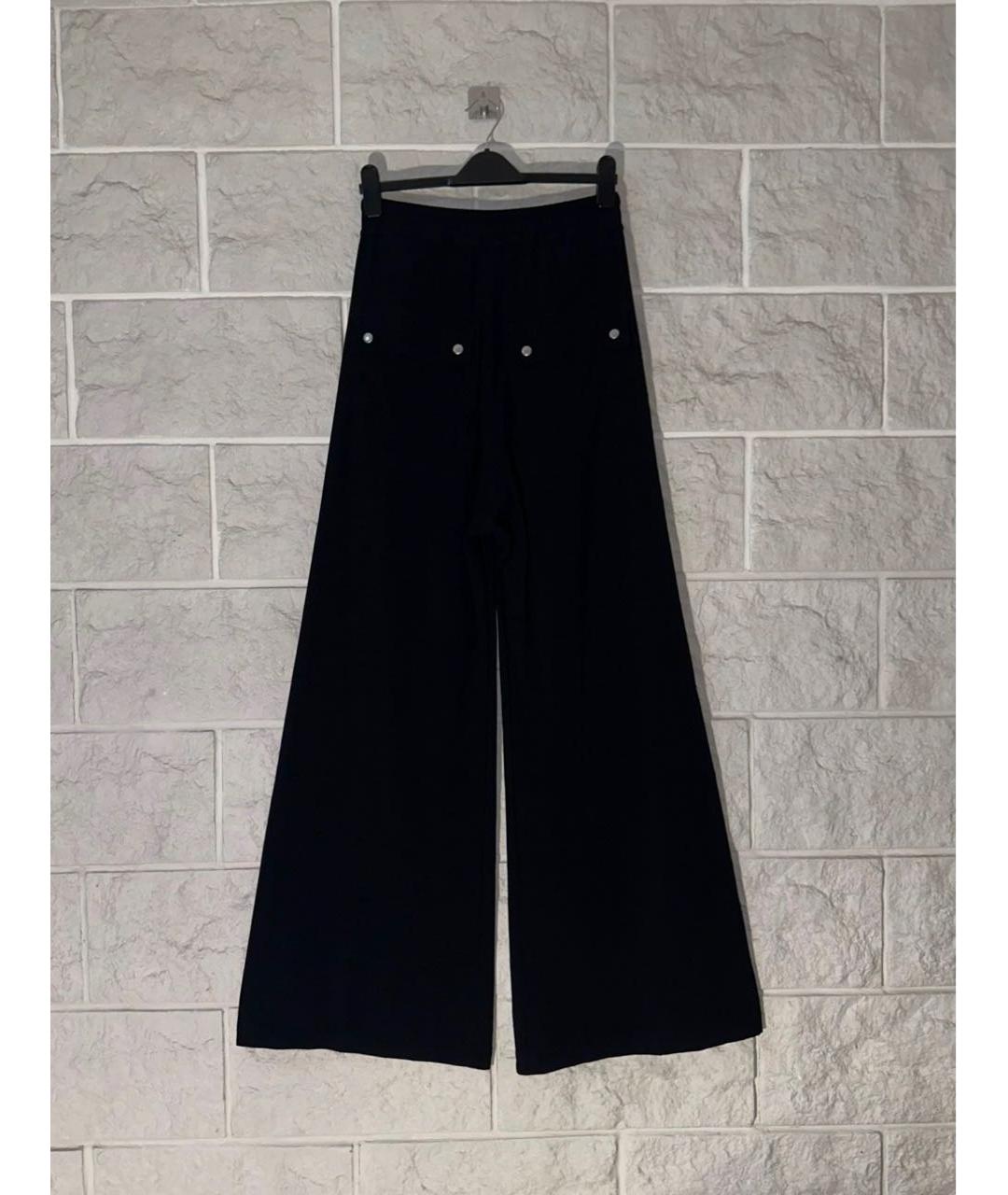 RICK OWENS Черные повседневные брюки, фото 2