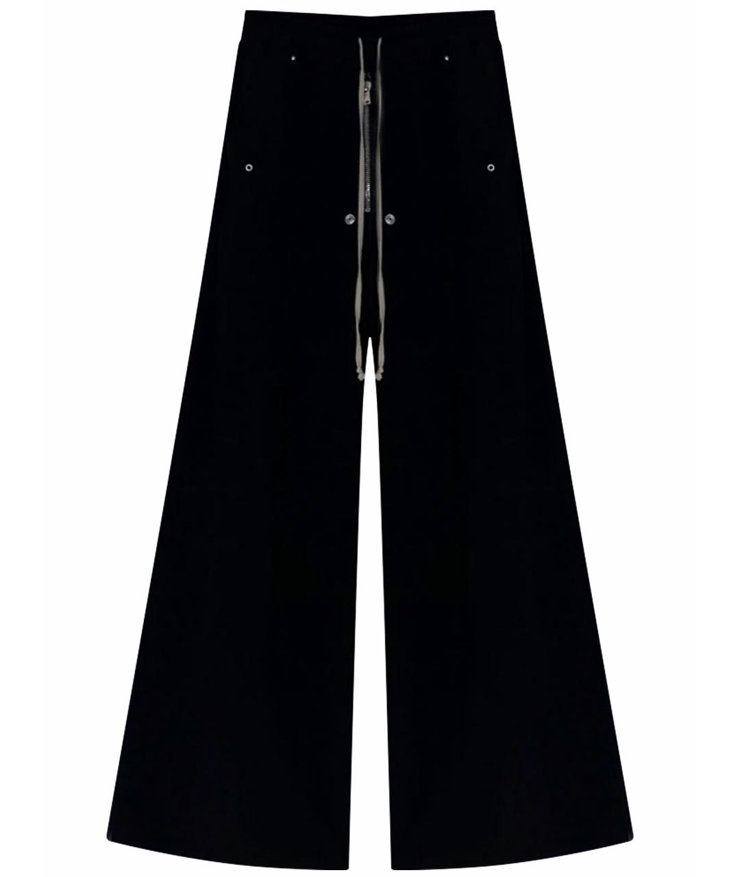 RICK OWENS Черные повседневные брюки, фото 1