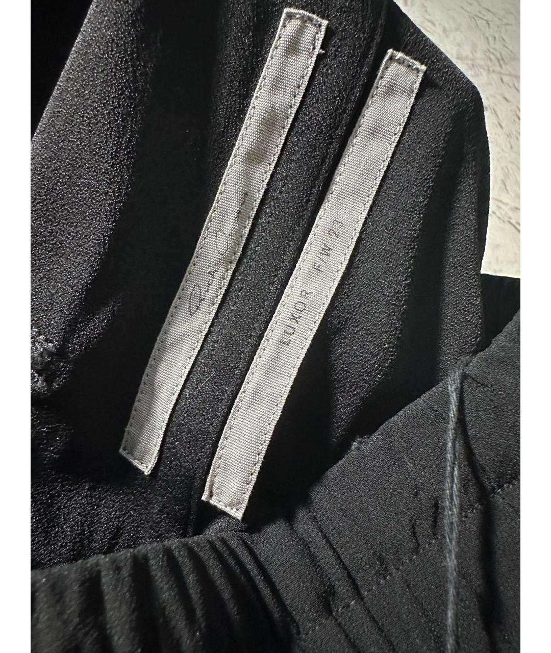 RICK OWENS Черные повседневные брюки, фото 6