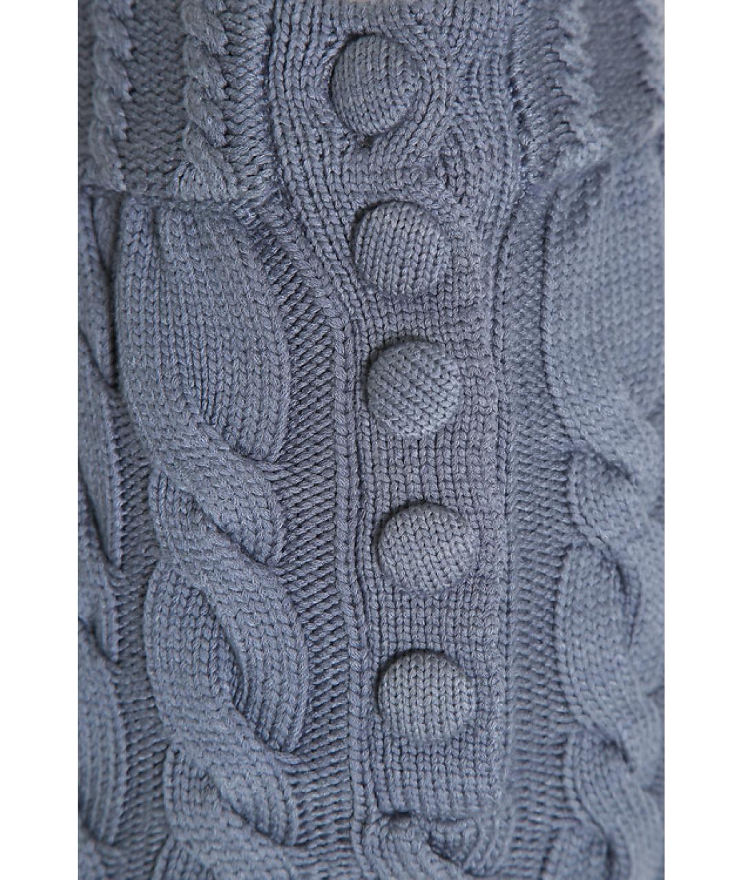 EMPORIO ARMANI Голубые вискозные шорты, фото 3