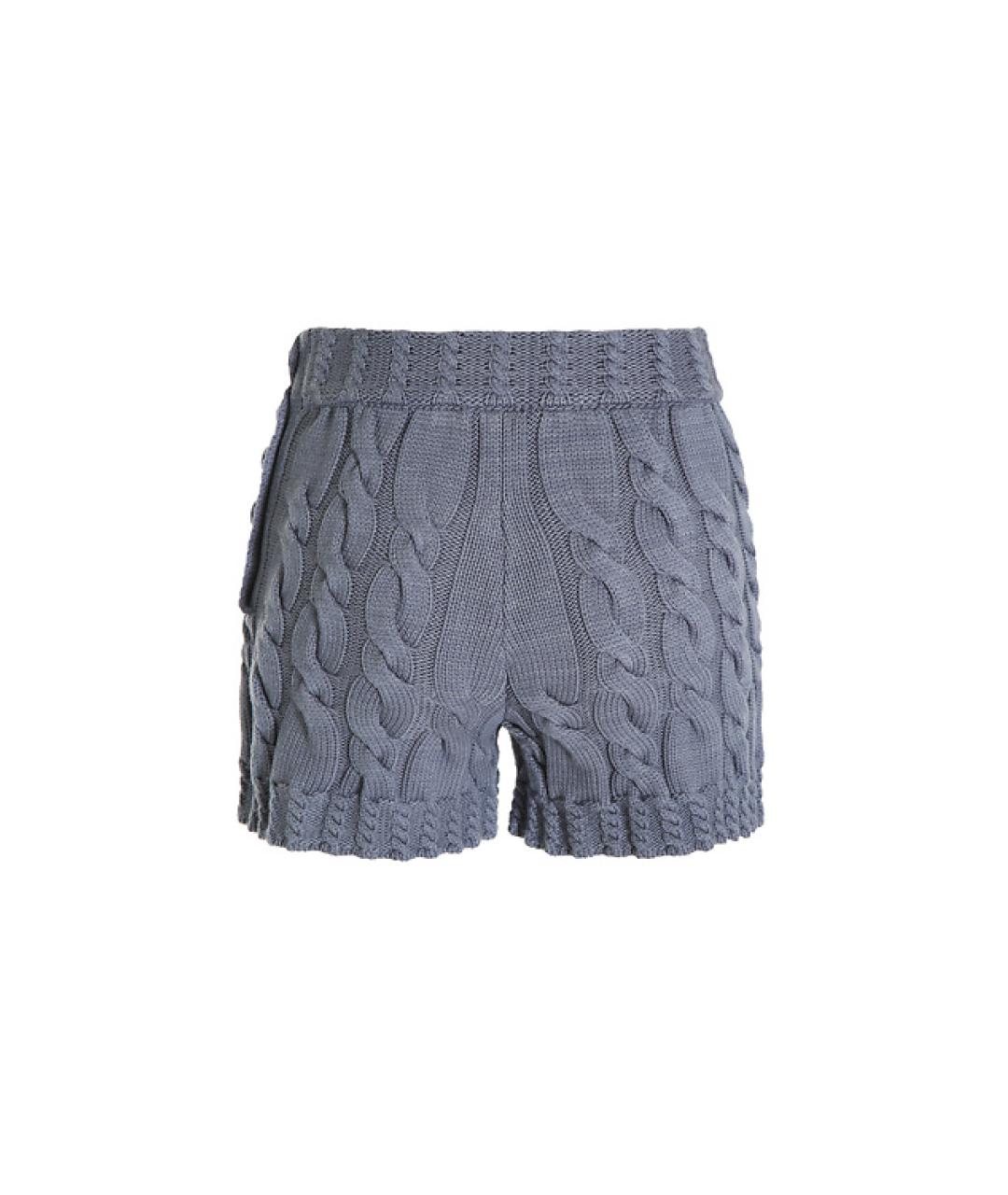 EMPORIO ARMANI Голубые вискозные шорты, фото 2