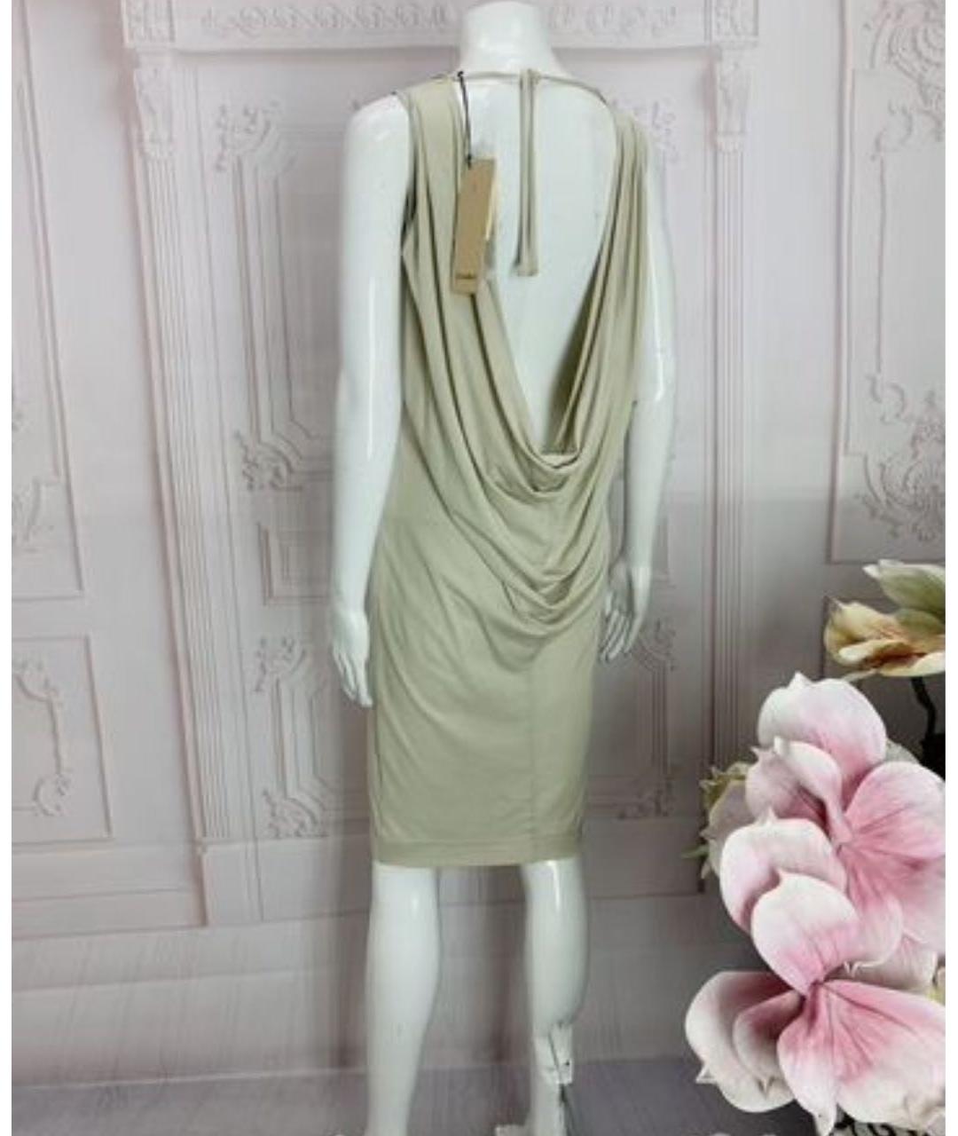 NUDE Бежевое хлопковое повседневное платье, фото 6