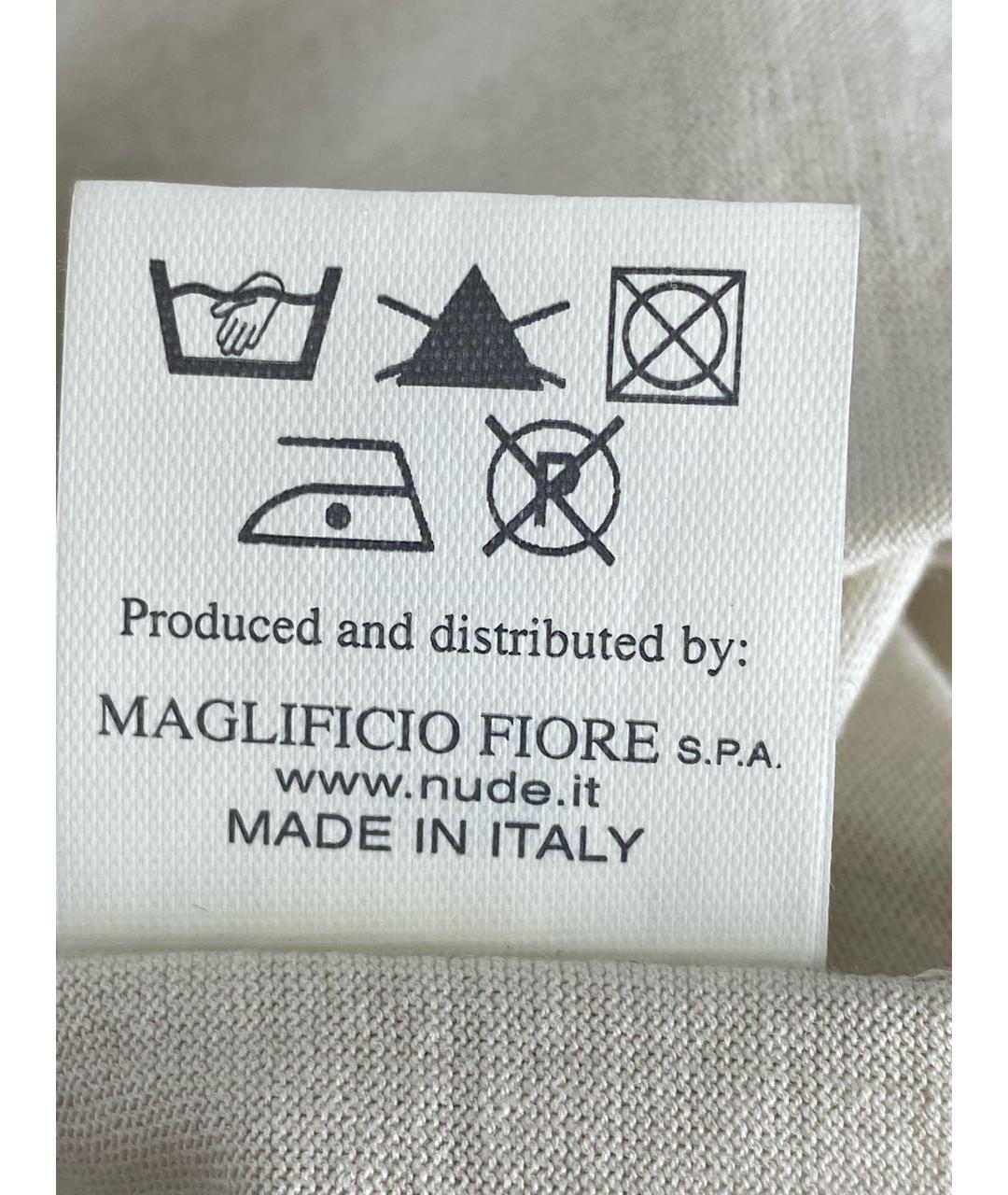 NUDE Бежевое хлопковое повседневное платье, фото 7