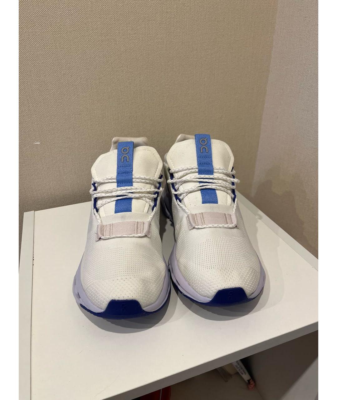 ON Белые текстильные низкие кроссовки / кеды, фото 2