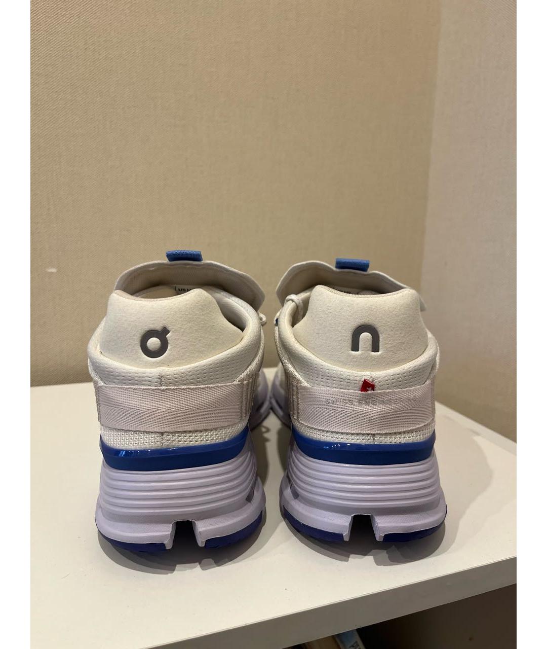 ON Белые текстильные низкие кроссовки / кеды, фото 4