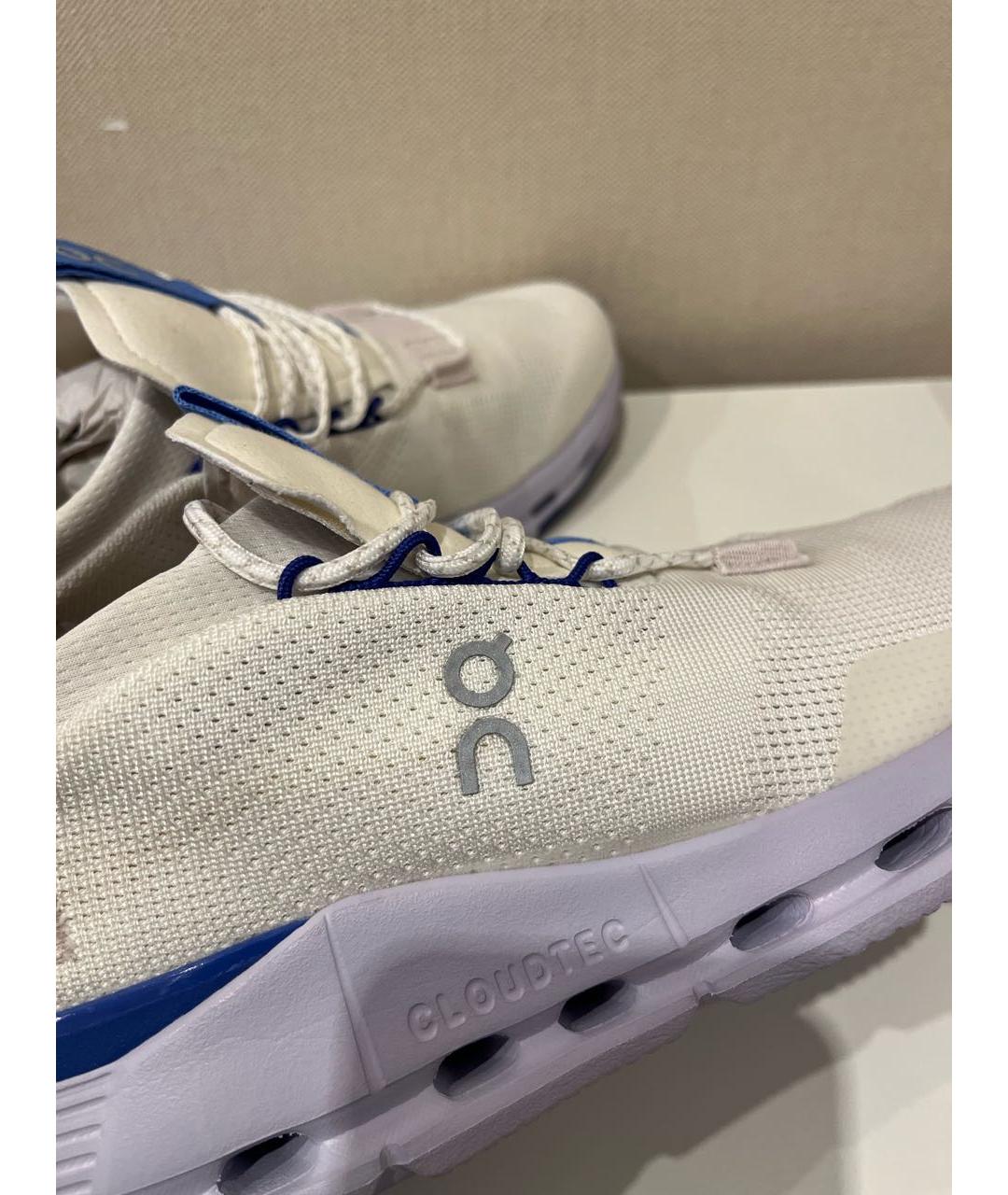 ON Белые текстильные низкие кроссовки / кеды, фото 5