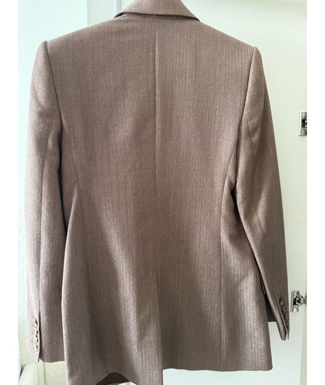 STELLA MCCARTNEY Бежевый шерстяной костюм с брюками, фото 5