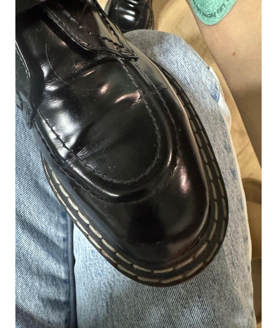 PROENZA SCHOULER Черные ботинки из лакированной кожи, фото 4