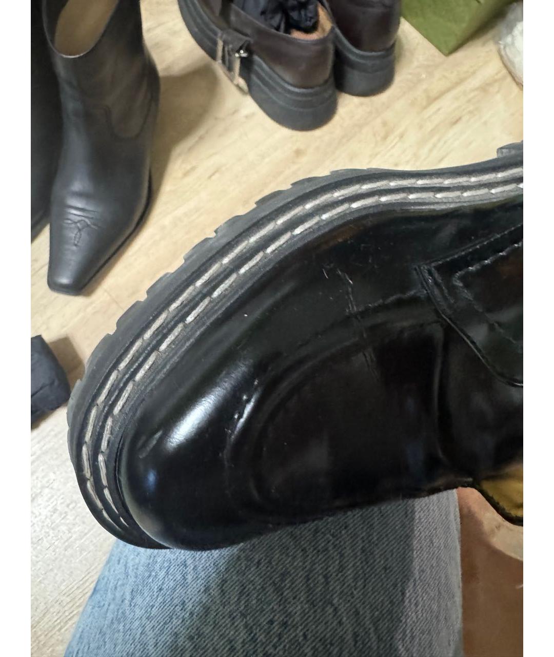 PROENZA SCHOULER Черные ботинки из лакированной кожи, фото 5