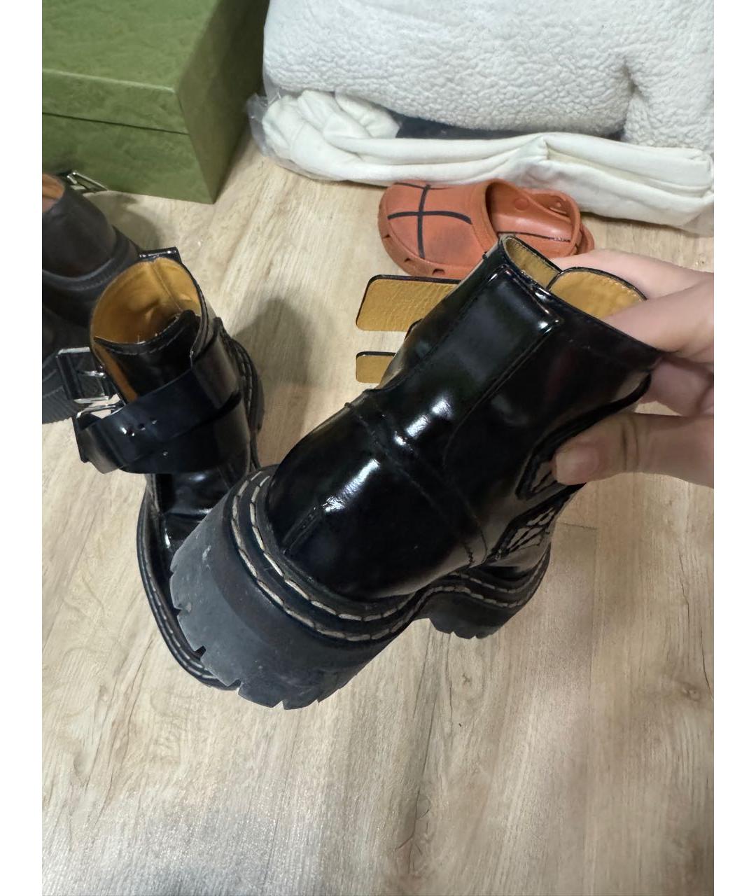 PROENZA SCHOULER Черные ботинки из лакированной кожи, фото 3