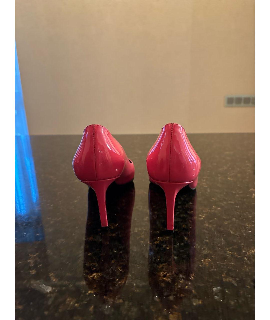 SAINT LAURENT Розовые туфли из лакированной кожи, фото 4