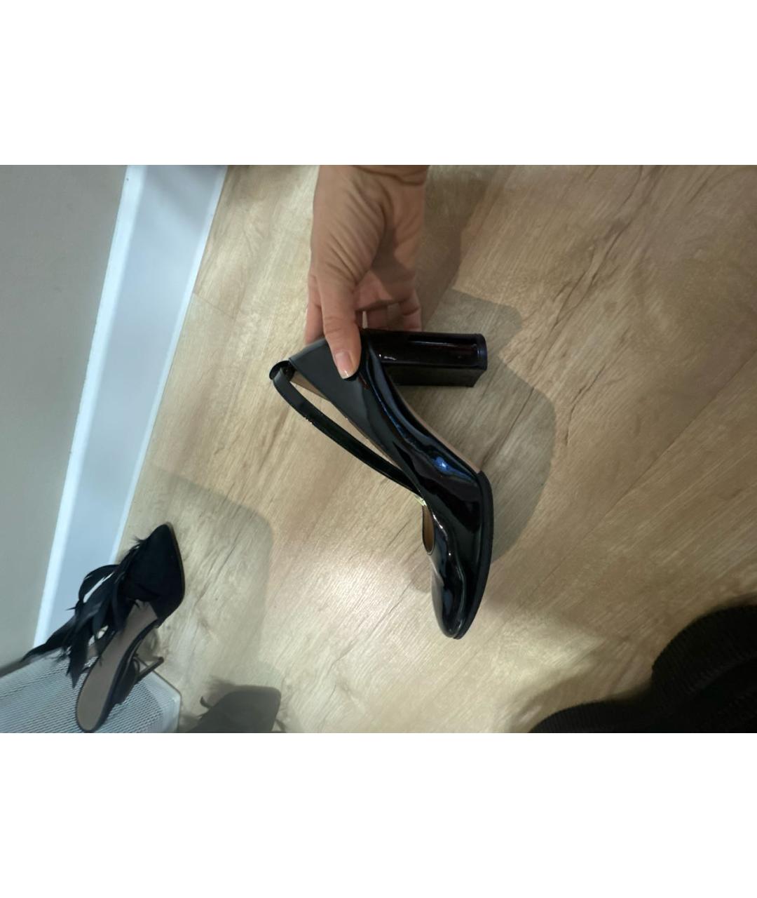 GIANVITO ROSSI Черные туфли из лакированной кожи, фото 6