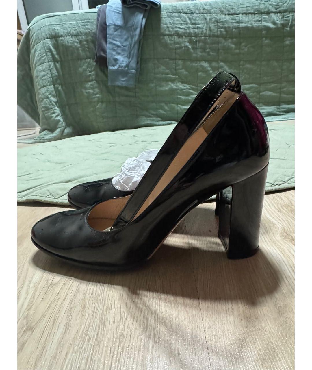 GIANVITO ROSSI Черные туфли из лакированной кожи, фото 5