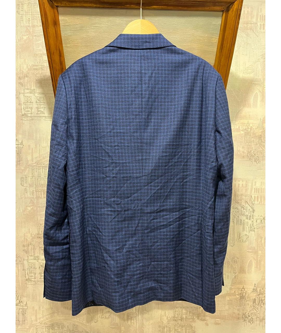 HUGO BOSS Синий шерстяной пиджак, фото 2