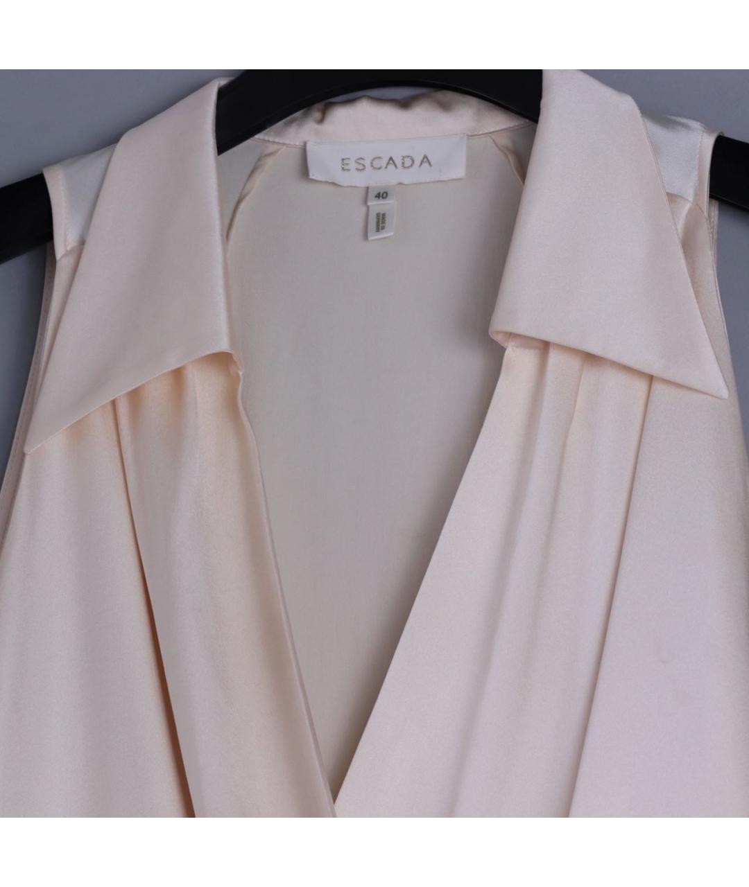 ESCADA Бежевая шелковая блузы, фото 3