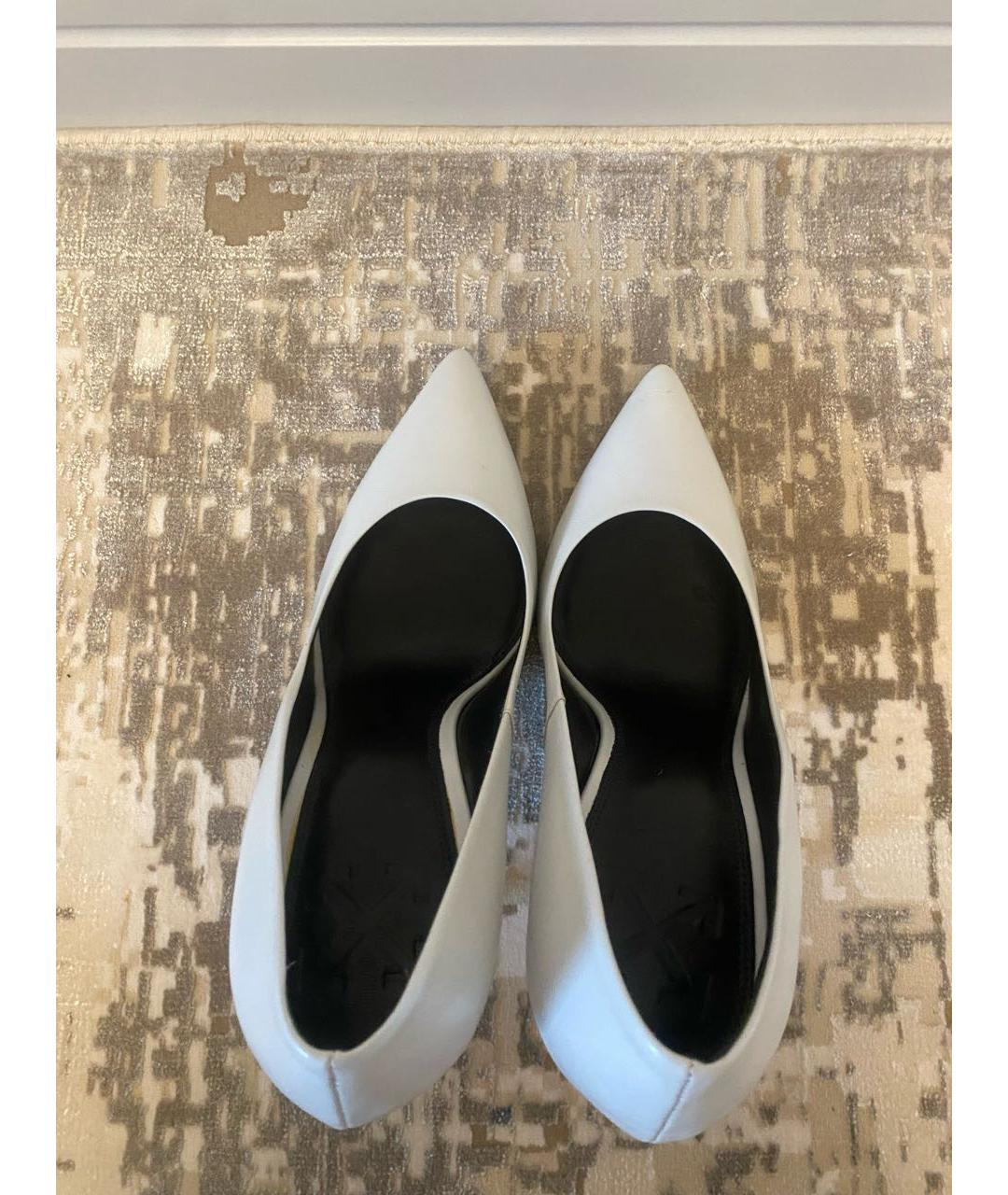 OFF-WHITE Белые кожаные туфли, фото 4