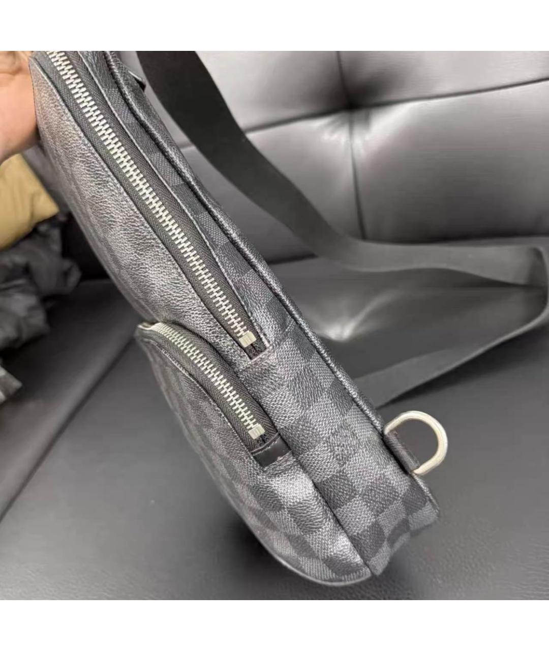 LOUIS VUITTON Черная сумка на плечо, фото 4