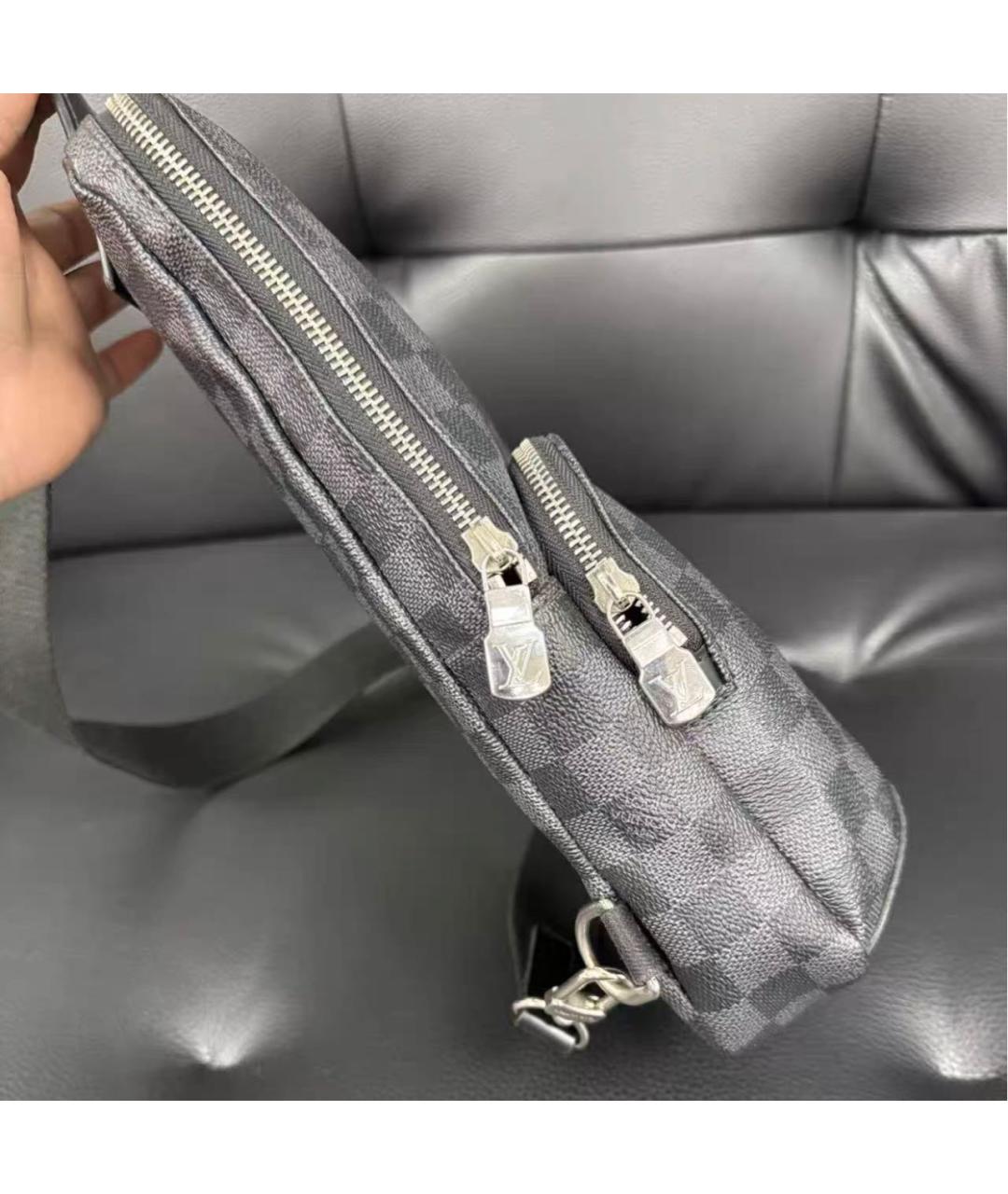 LOUIS VUITTON Черная сумка на плечо, фото 3