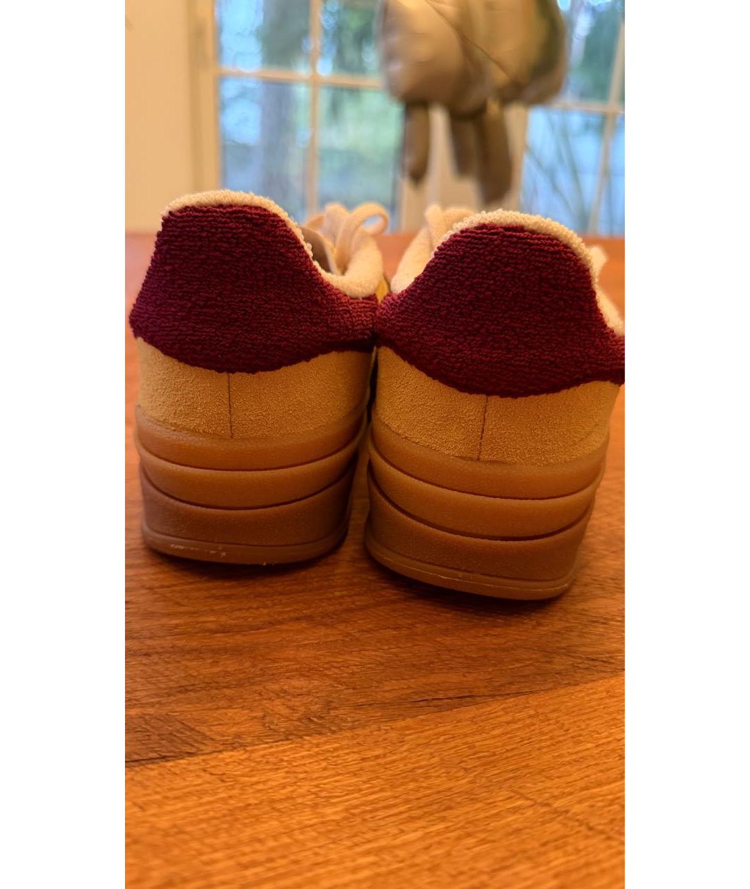 ADIDAS Горчичные замшевые кеды, фото 3