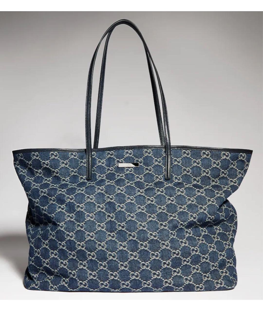 GUCCI Синяя сумка тоут, фото 5