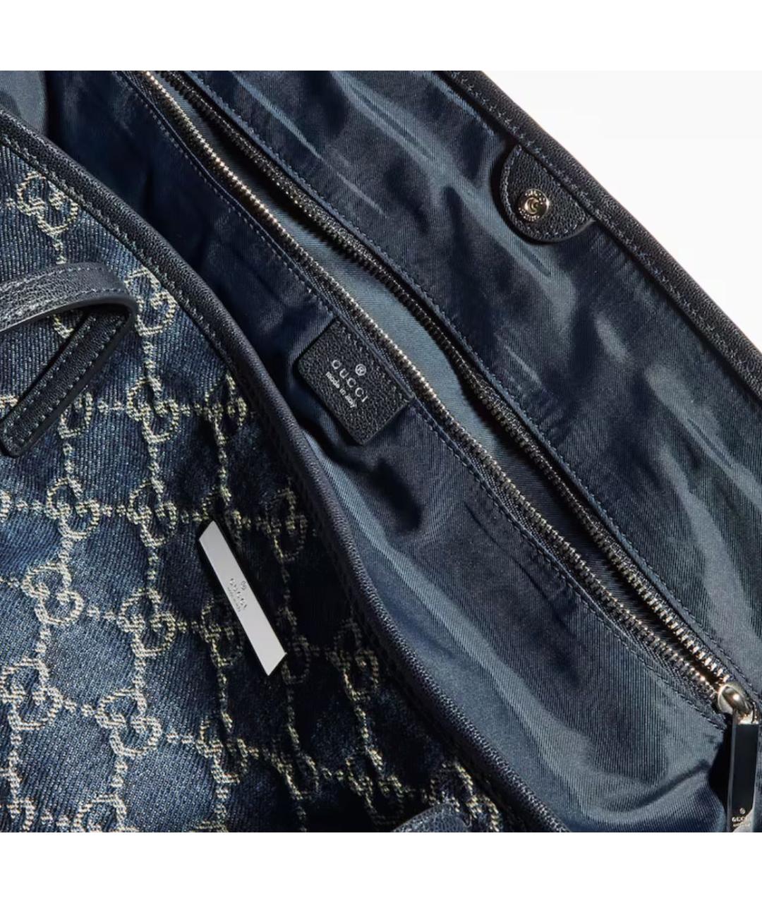 GUCCI Синяя сумка тоут, фото 4