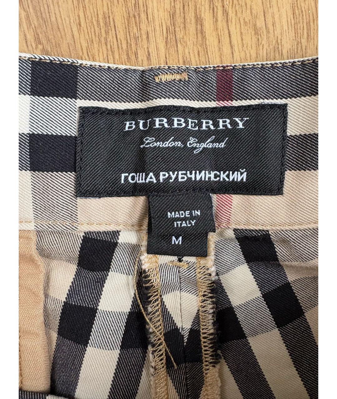 BURBERRY Хлопковые шорты, фото 3