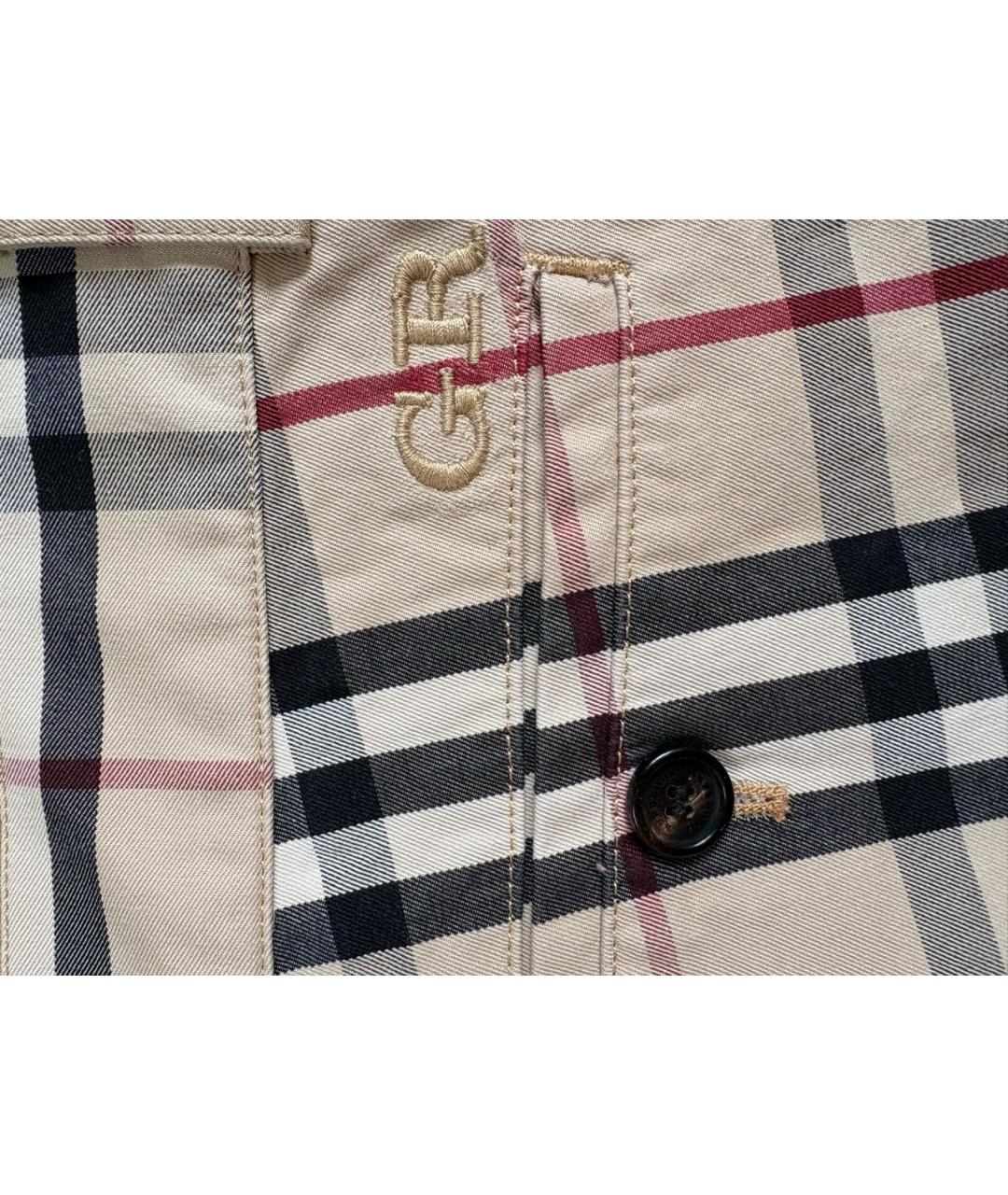 BURBERRY Хлопковые шорты, фото 4