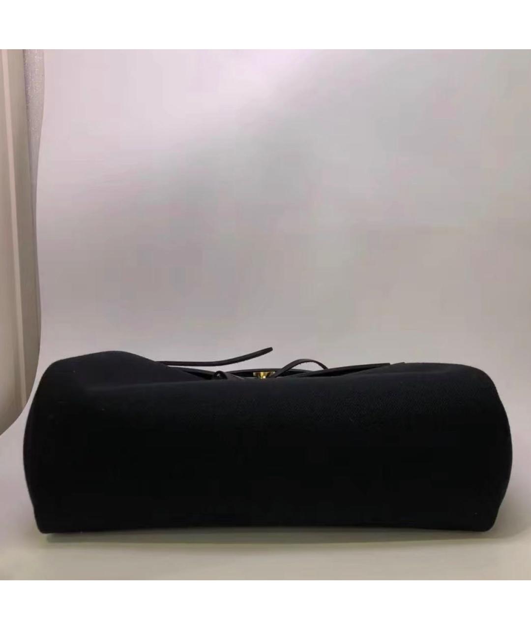 HERMES Черная тканевая сумка через плечо, фото 6