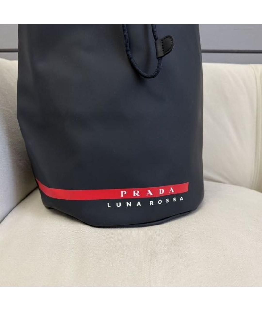 PRADA Темно-синий рюкзак, фото 4