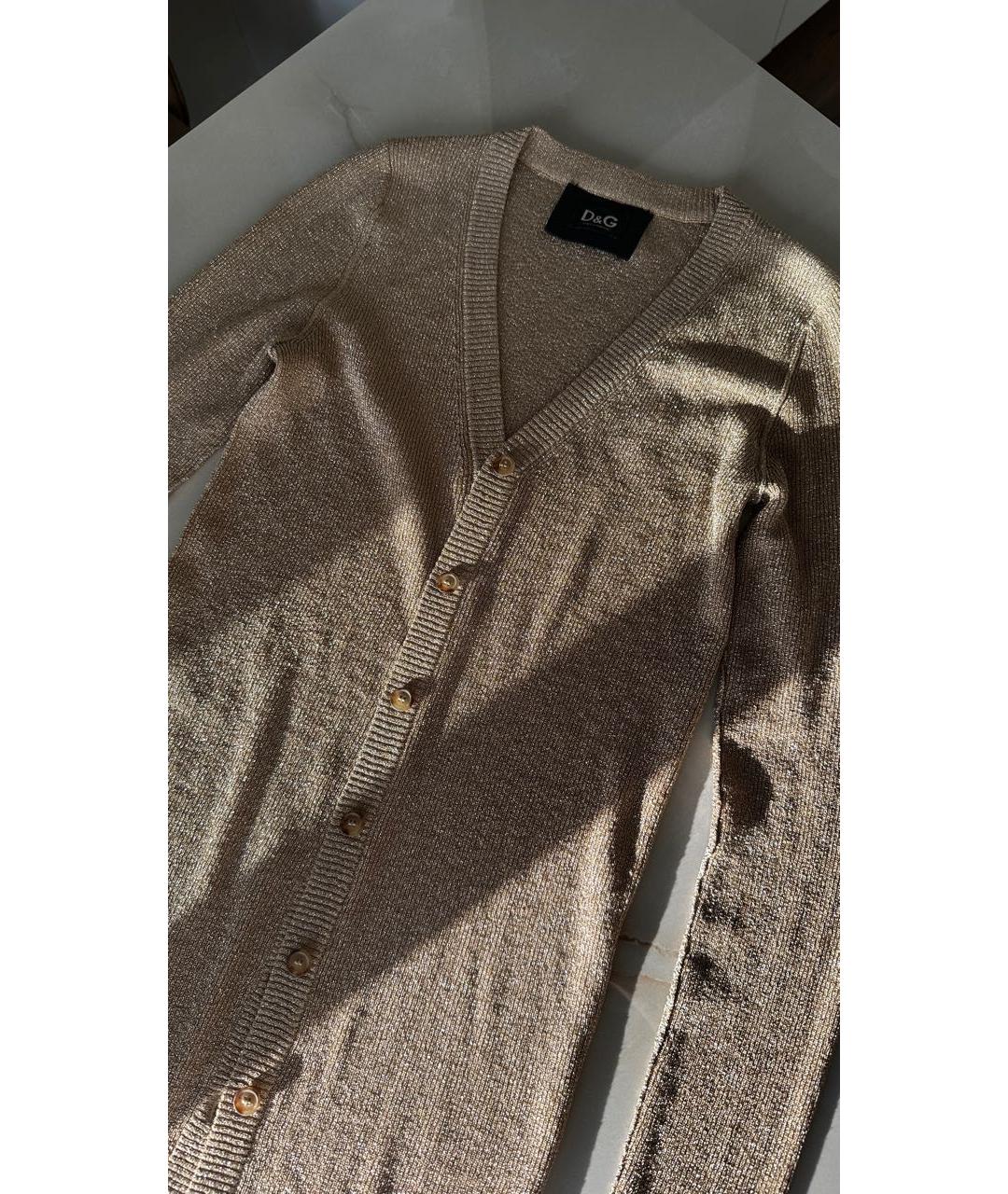 DOLCE&GABBANA Золотой кардиган, фото 5
