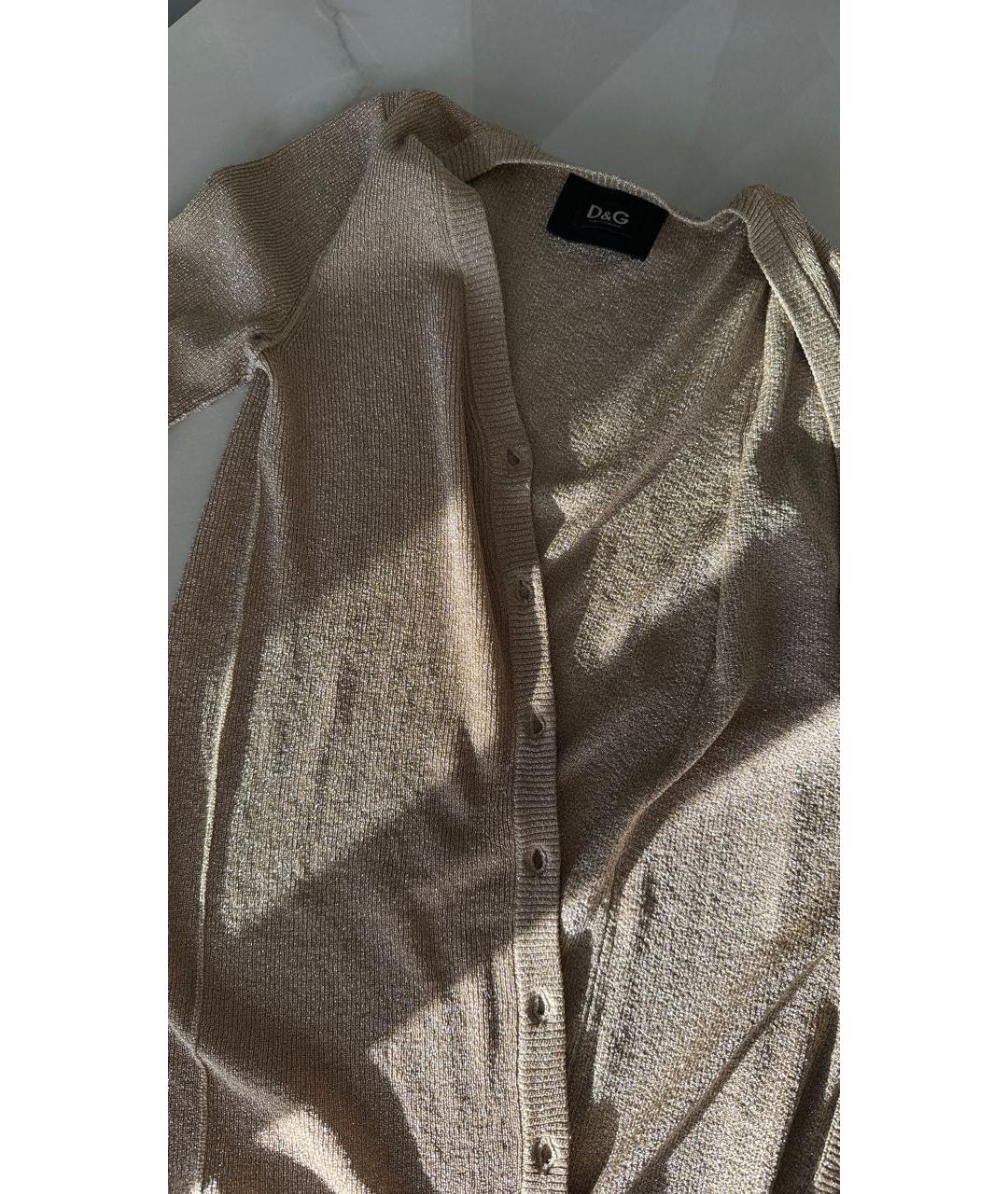 DOLCE&GABBANA Золотой кардиган, фото 8