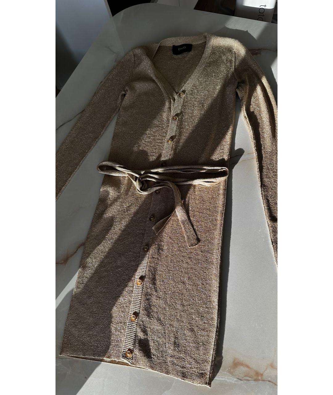 DOLCE&GABBANA Золотой кардиган, фото 6