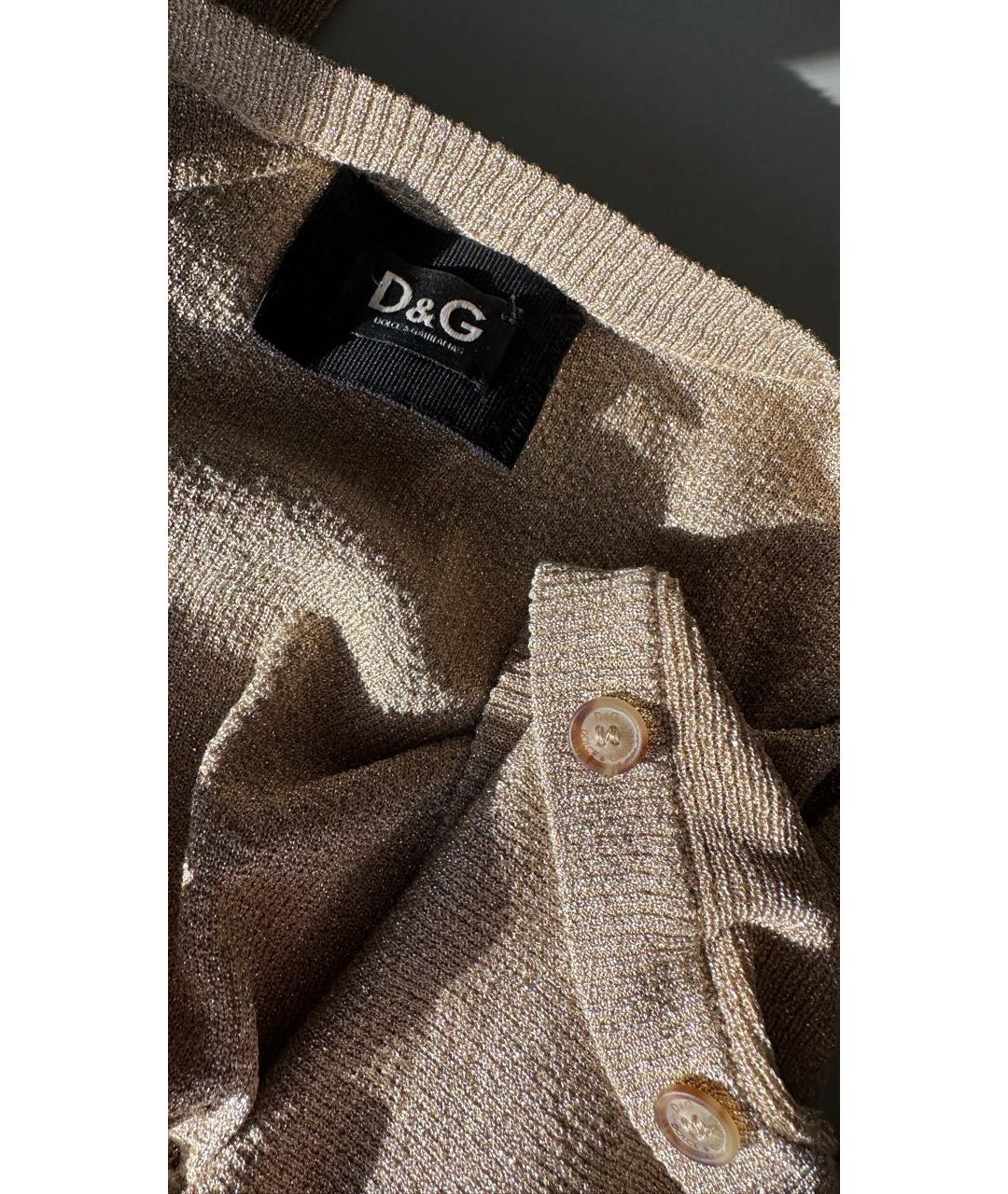 DOLCE&GABBANA Золотой кардиган, фото 3