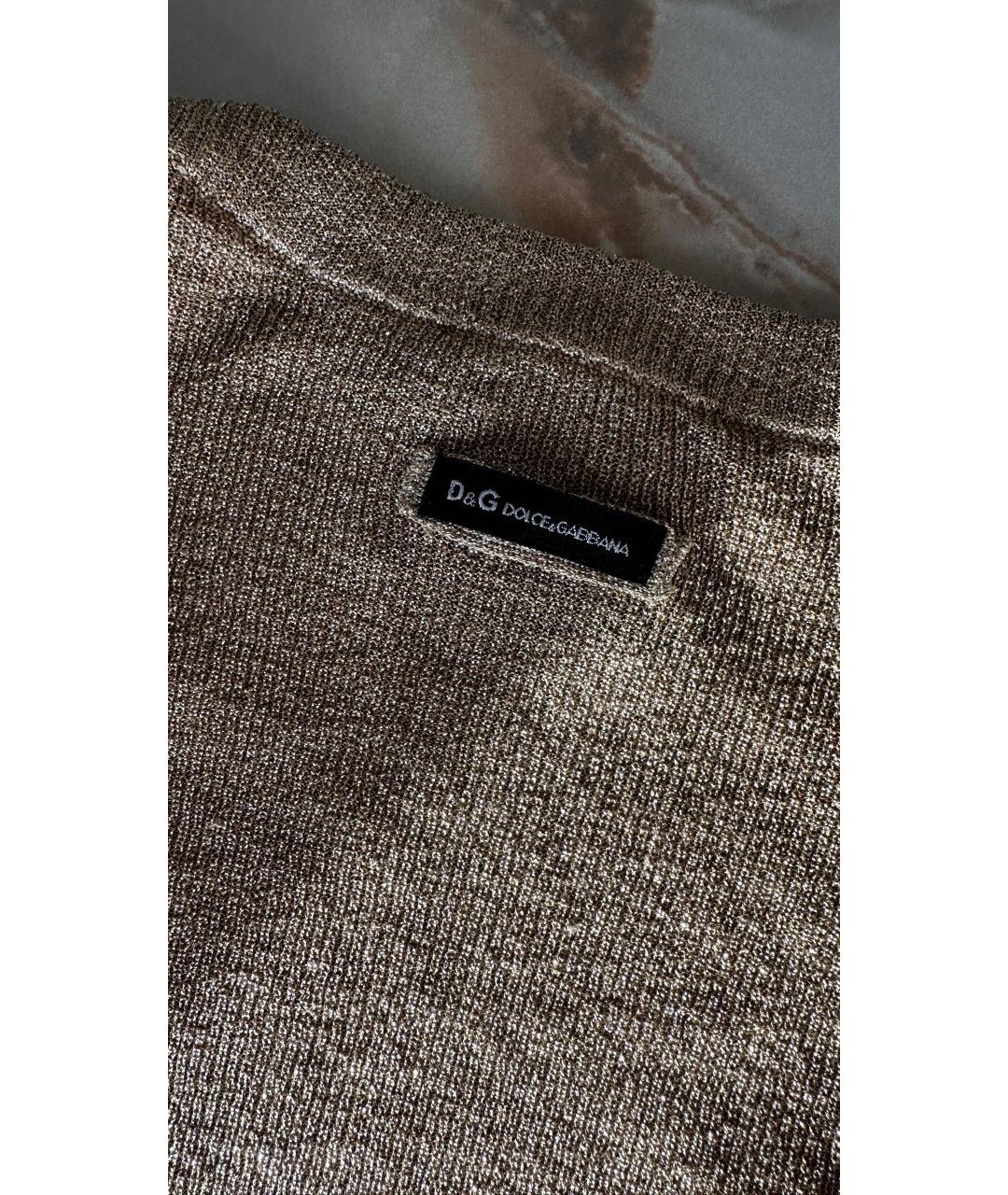 DOLCE&GABBANA Золотой кардиган, фото 4