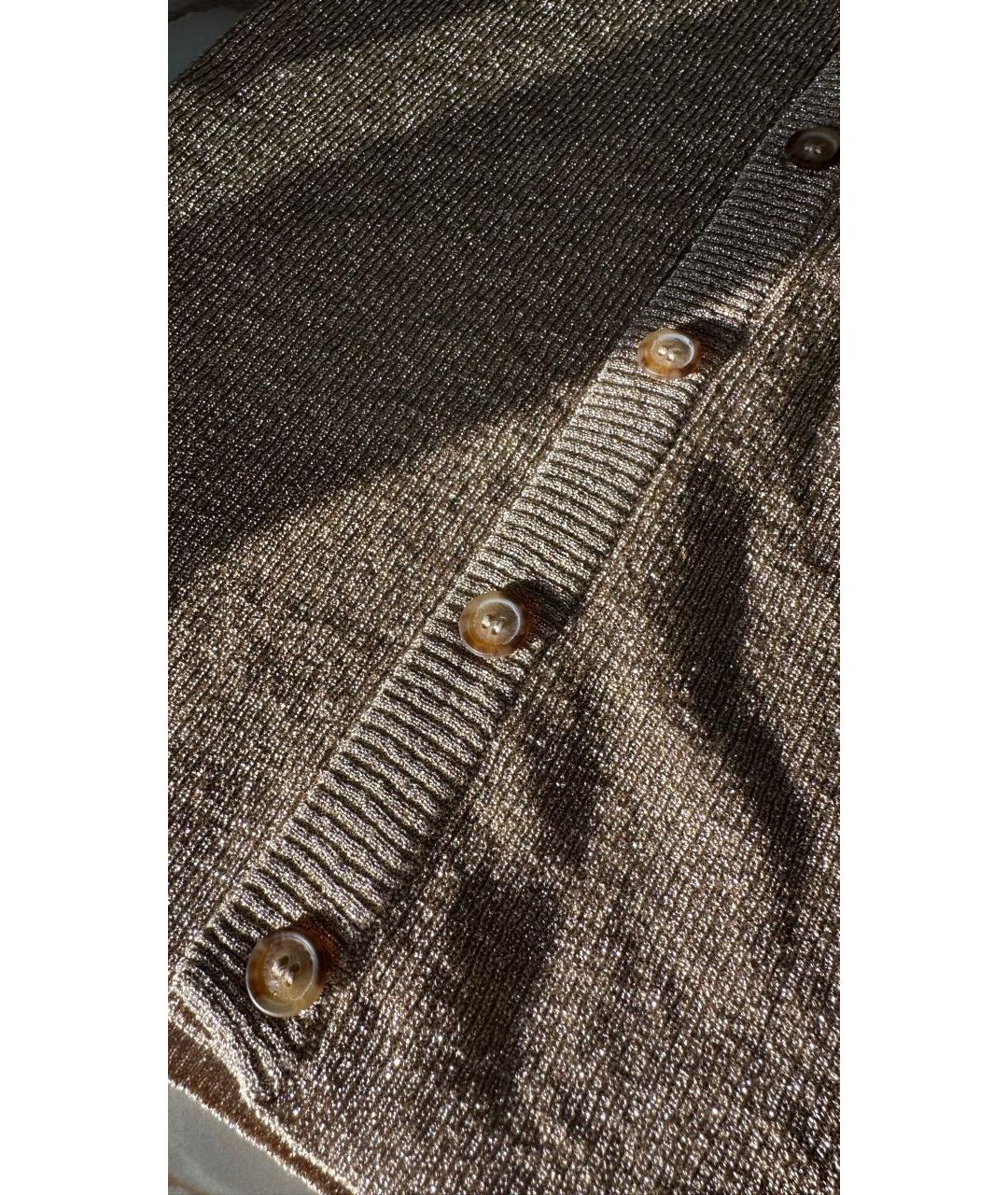 DOLCE&GABBANA Золотой кардиган, фото 7