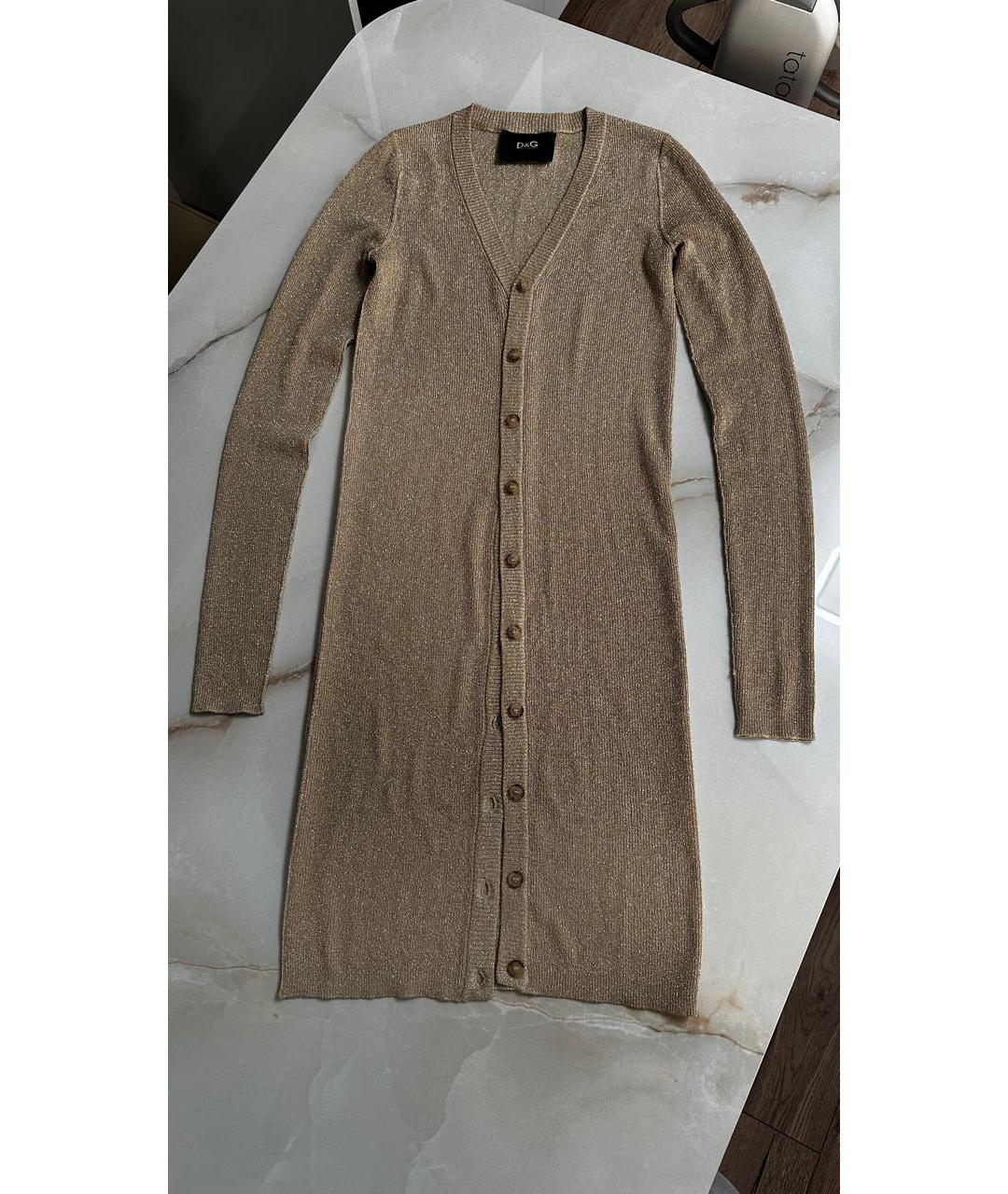 DOLCE&GABBANA Золотой кардиган, фото 9