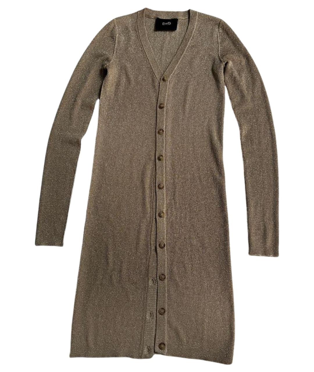 DOLCE&GABBANA Золотой кардиган, фото 1