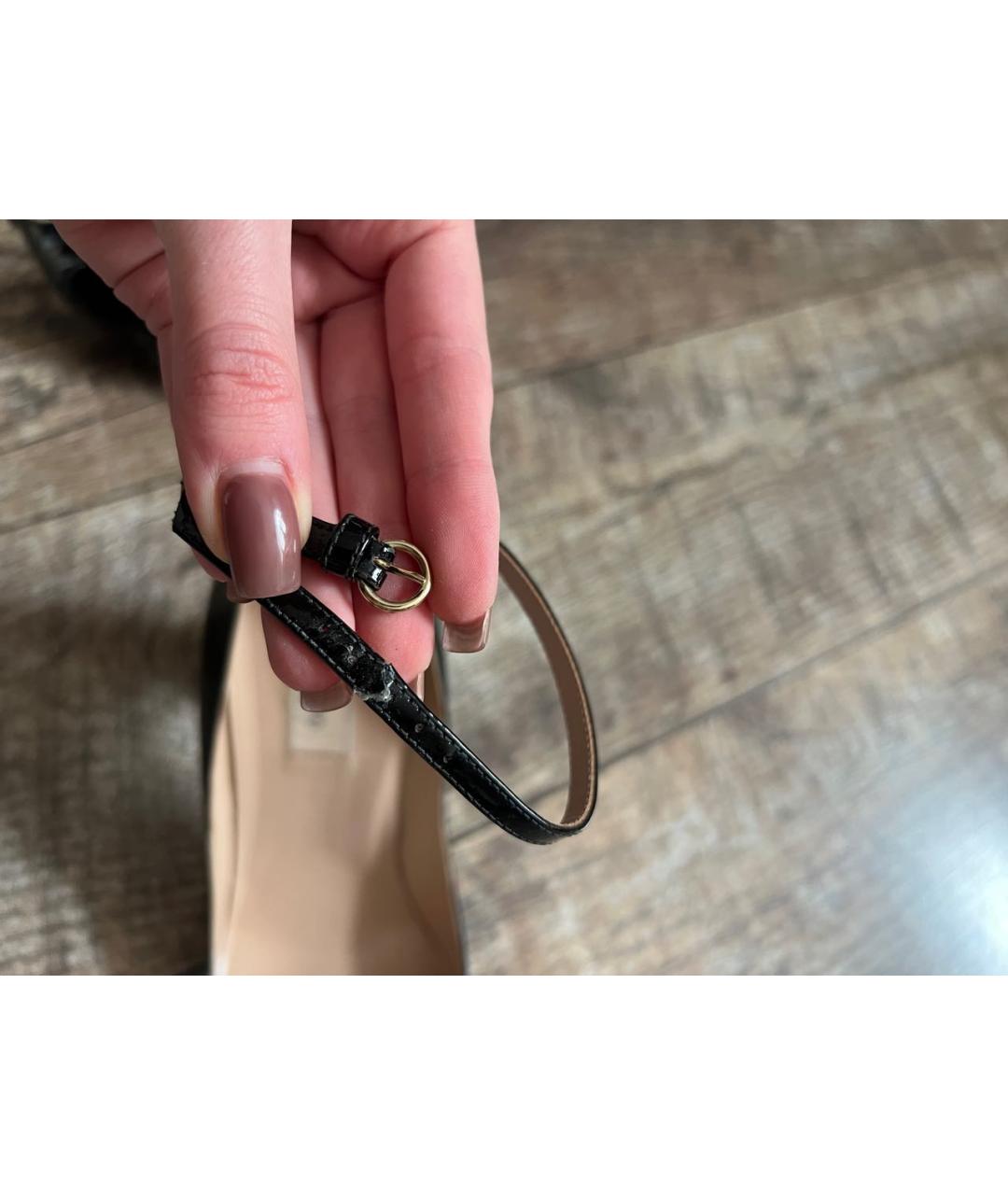 VALENTINO Черные туфли из лакированной кожи, фото 6